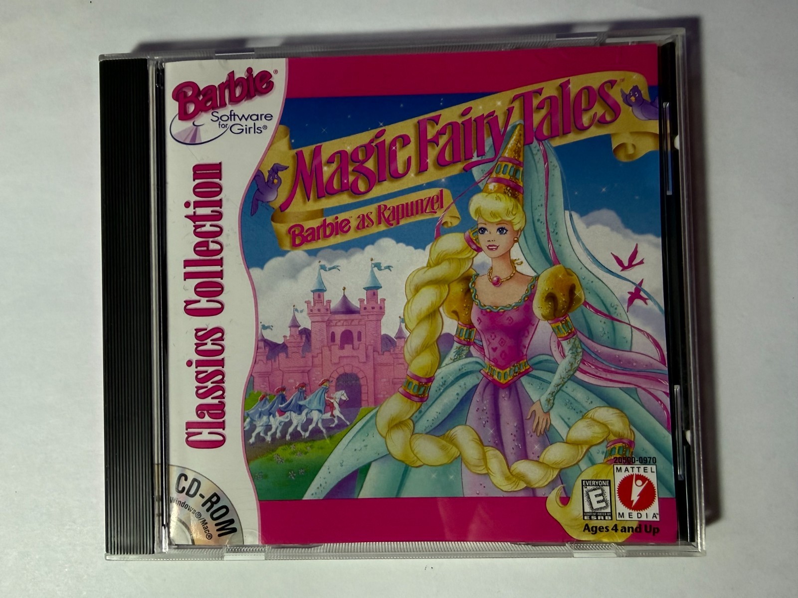 Barbie Magic Fairy Tales PC CD Game Barbie As Rapunzel Mattel 1996