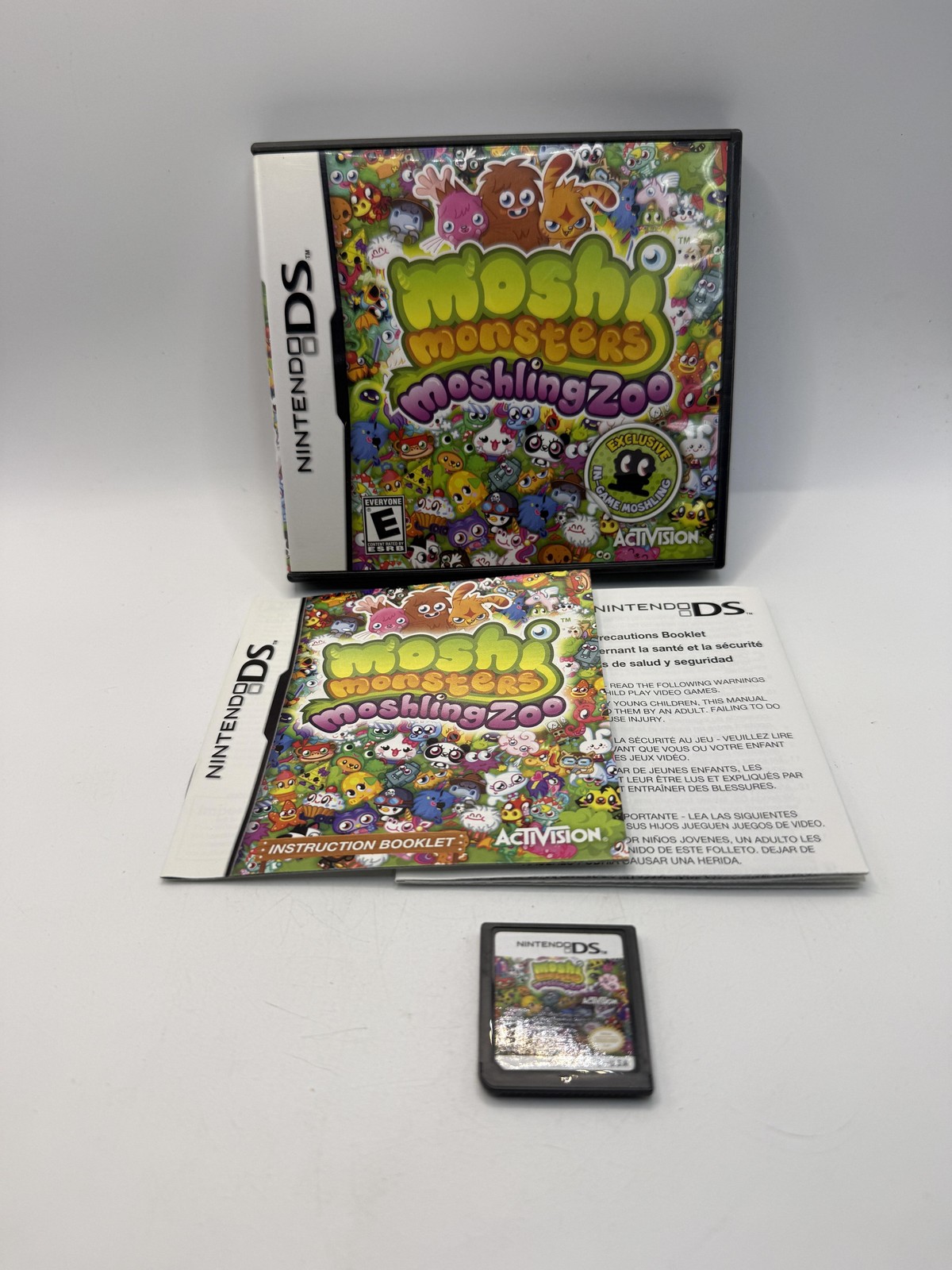 Moshi Monsters Moshling Zoo Nintendo DS Game CIB E Everyone Activision Pet Sim