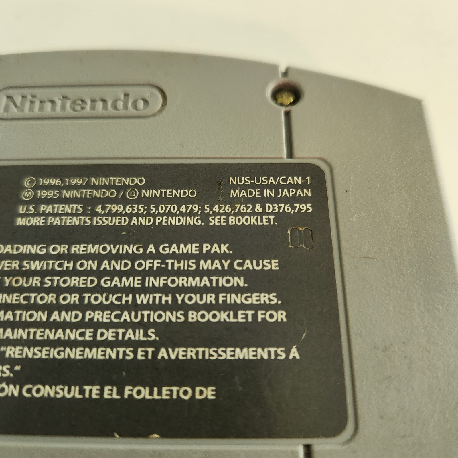F-Zero X (Nintendo 64, 1998) Video Game Cartridge