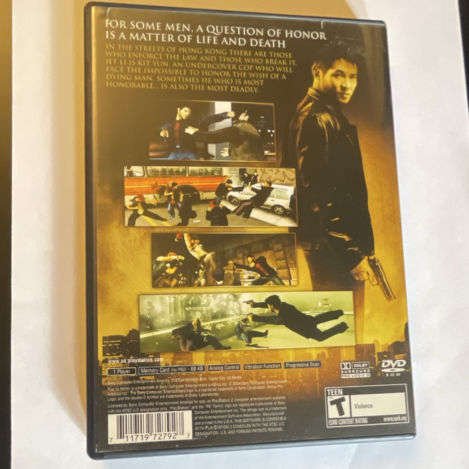 Sony Computer Entertainment Rise to Honor PS2 Greatest Hits Martial Arts T NTSC…