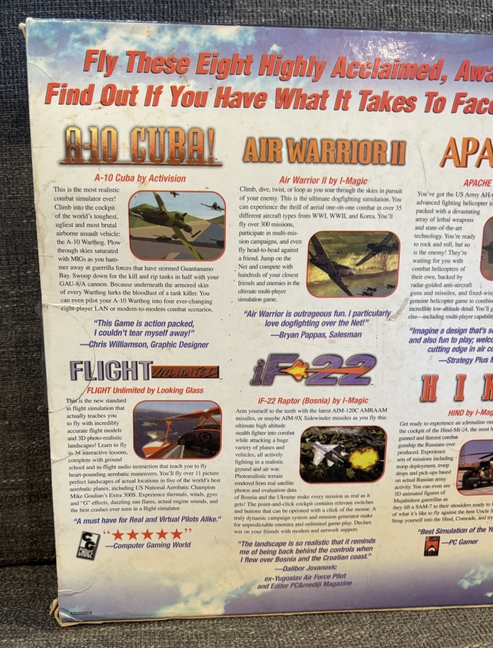 Air Combat PC Game Bundle 8 Flight Sims CD ROM Windows 95/98 Sealed NOS READ