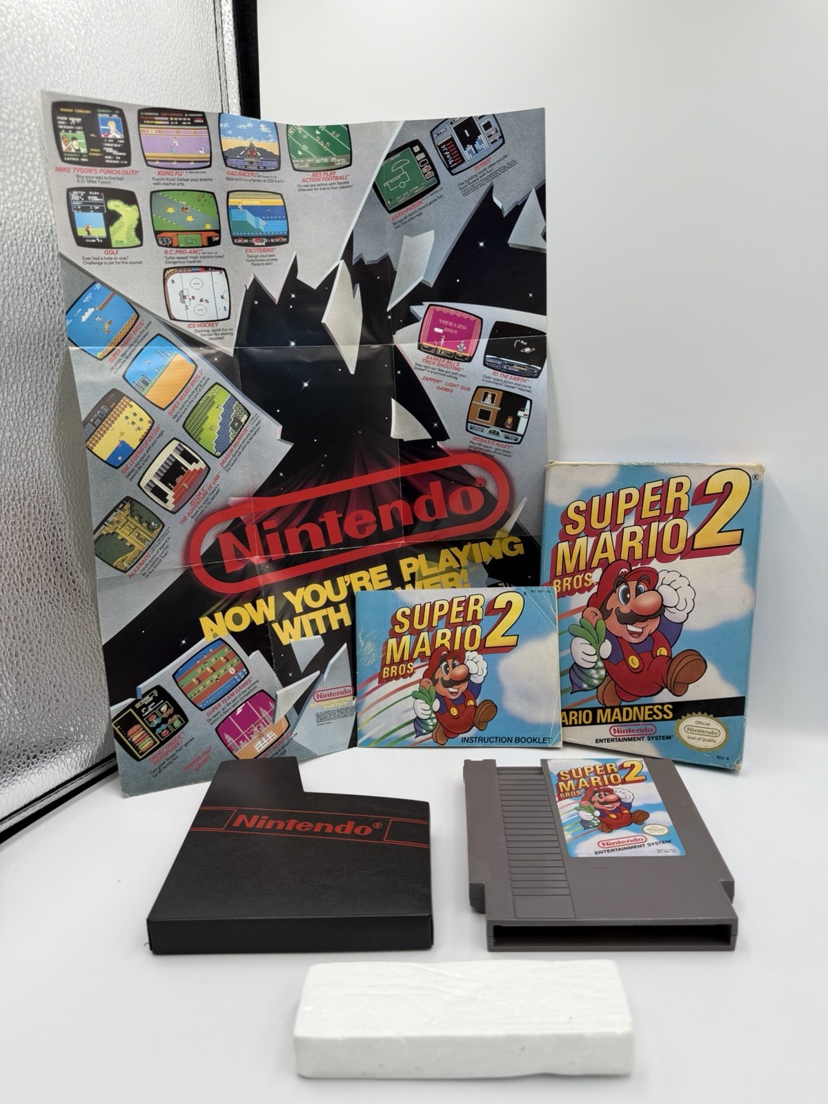 NES Nintendo – Super Mario Bros 2 – CIB Complete in Box w/ Manual – Tested