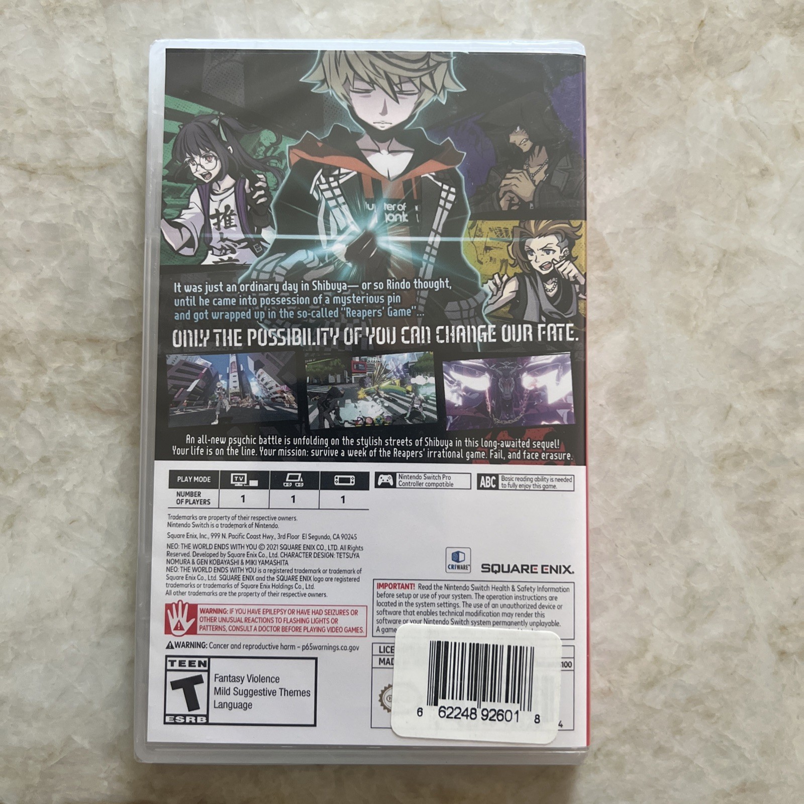 NEO: The World Ends With You (Nintendo Switch Game) Square Enix | New / Sealed