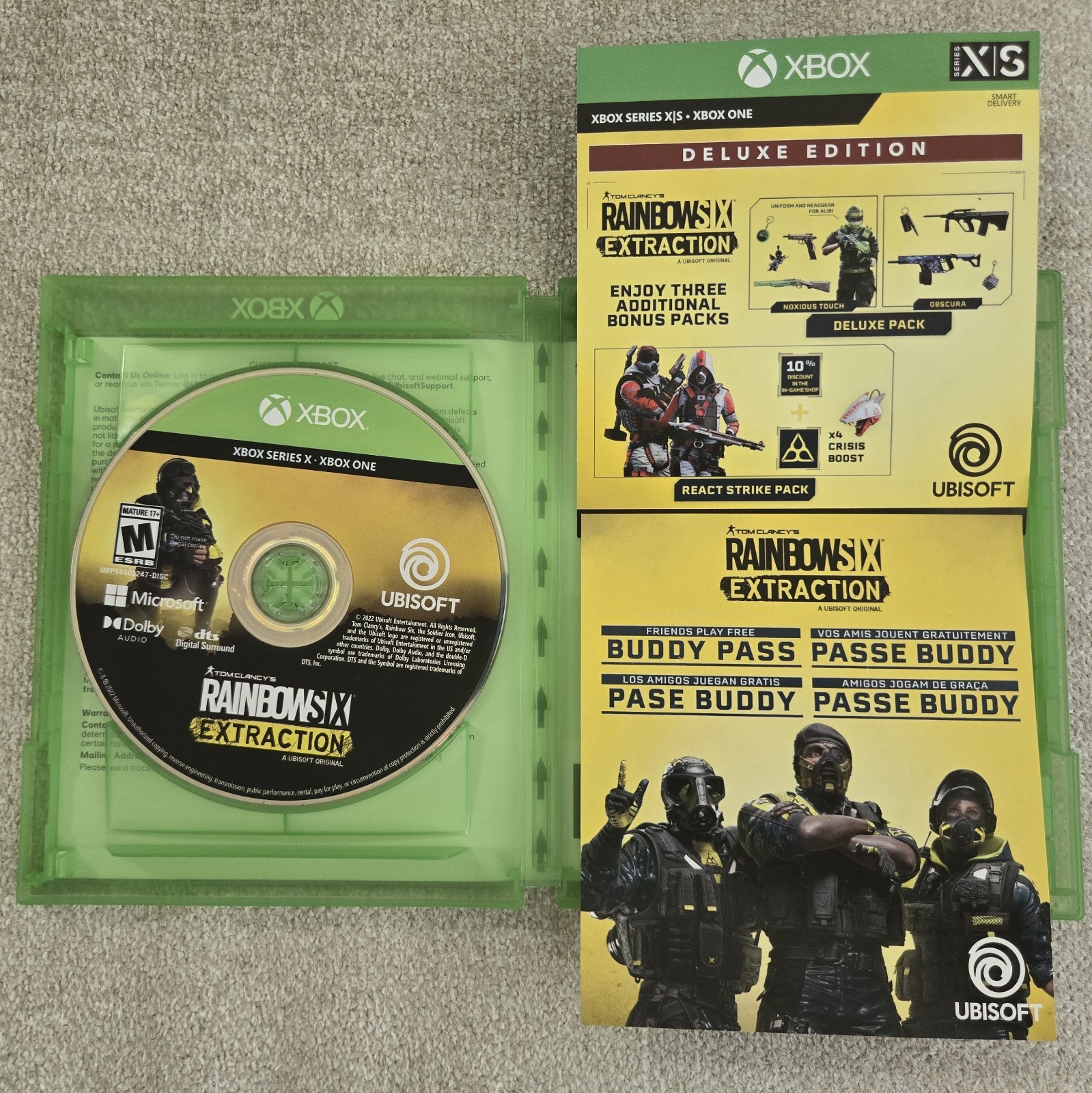 Tom Clancy’s Rainbow Six Extraction Deluxe Edition Video Game Xbox Series X One