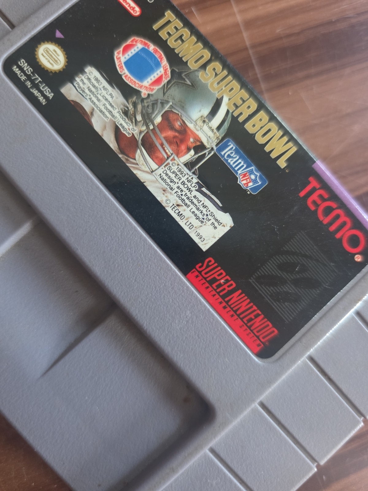 Tecmo Super Bowl Football Super Nintendo SNS Original Game