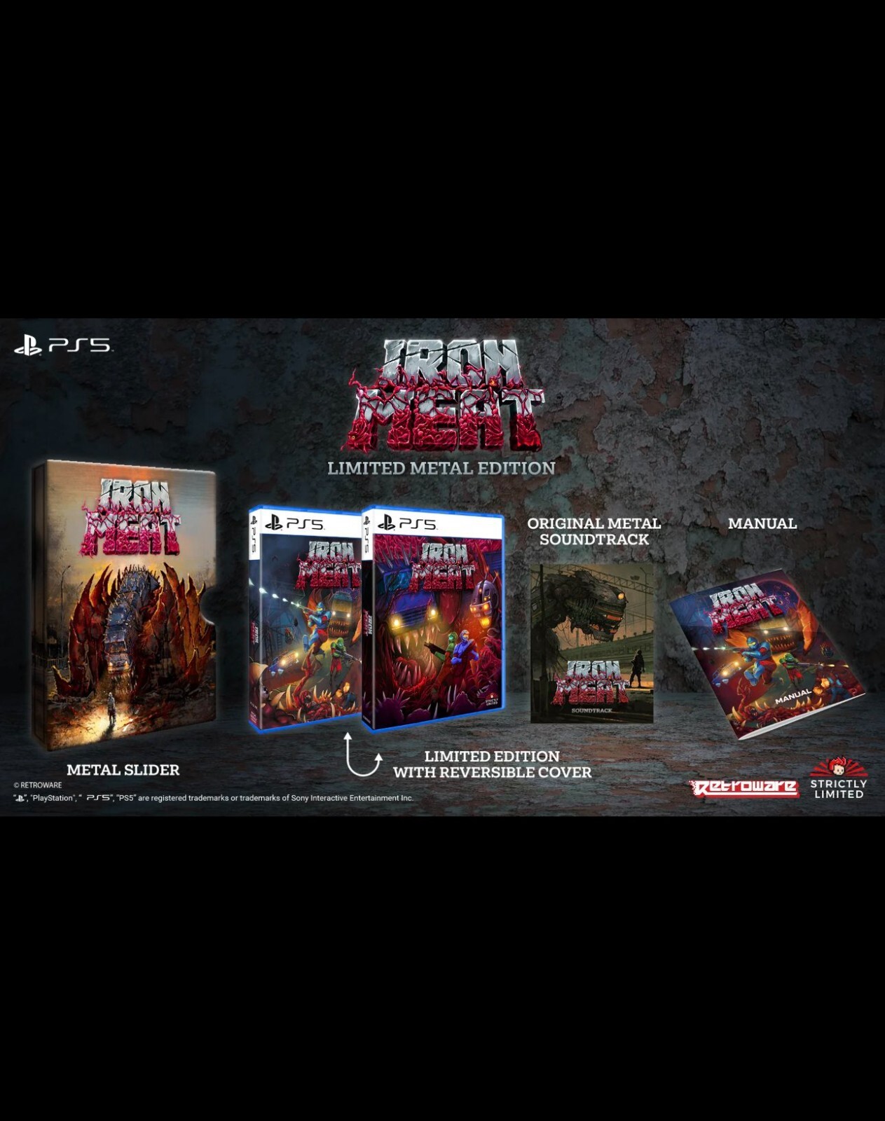 Iron Meat Limited Metal Edition PS5 Strictly Limited Games Factory Sealed