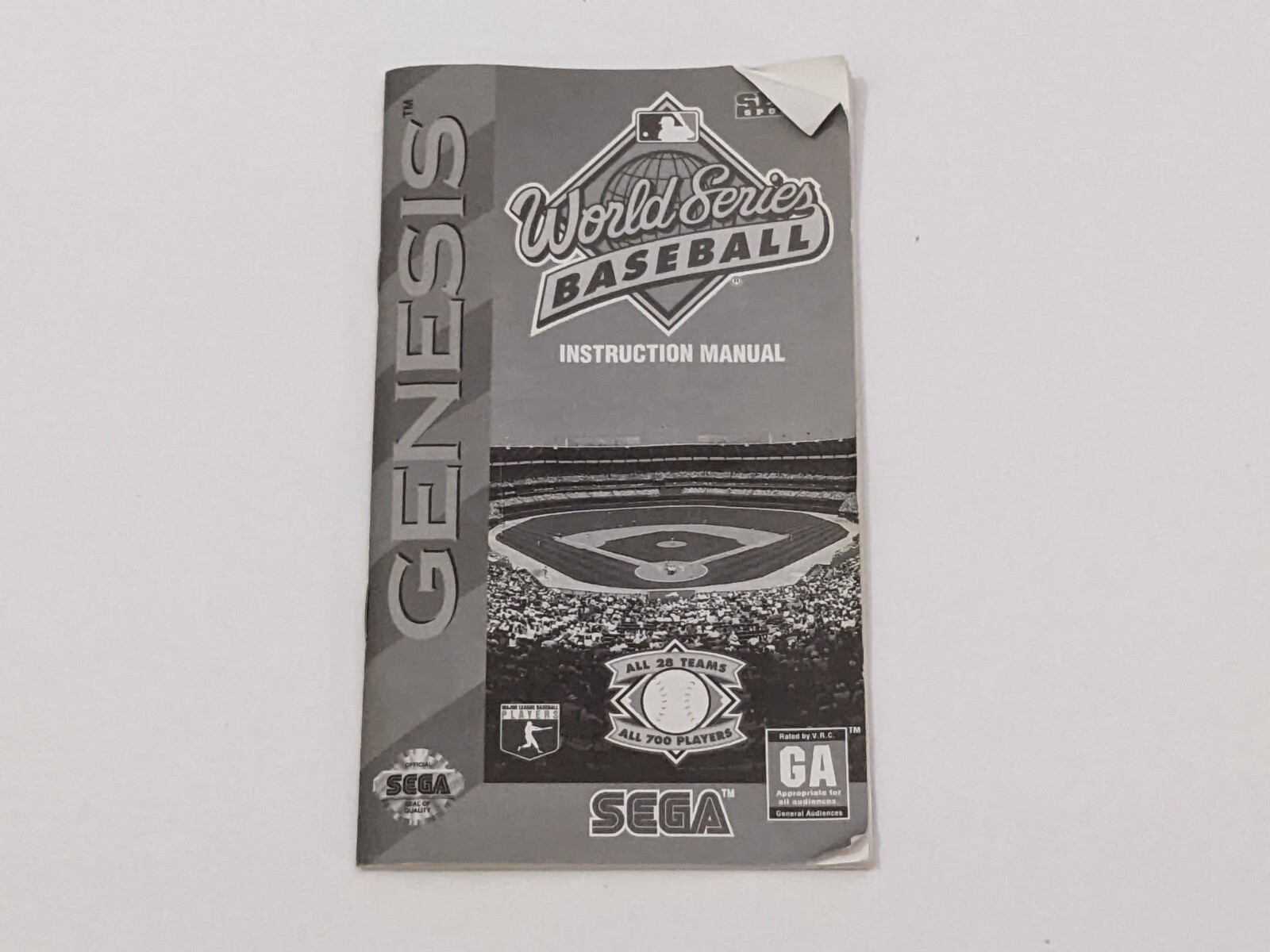 NBA JAM T.E. & World Series Baseball Sega Genesis Vintage Sports Video Games