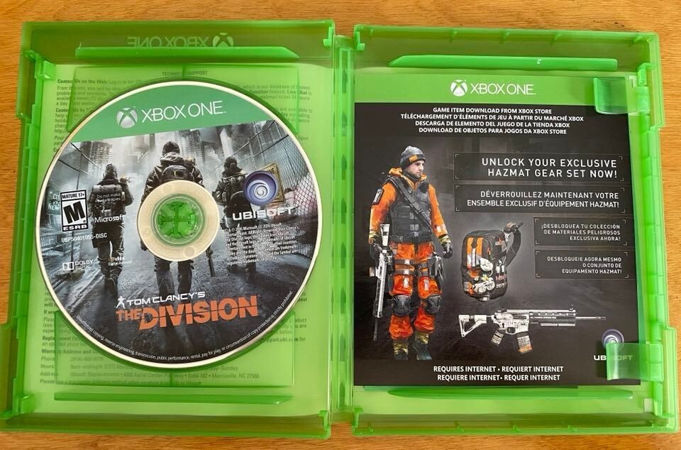 2016 TOM CLANCY’S THE DIVISION with INSERT – XBOX one TESTED Great Condition!