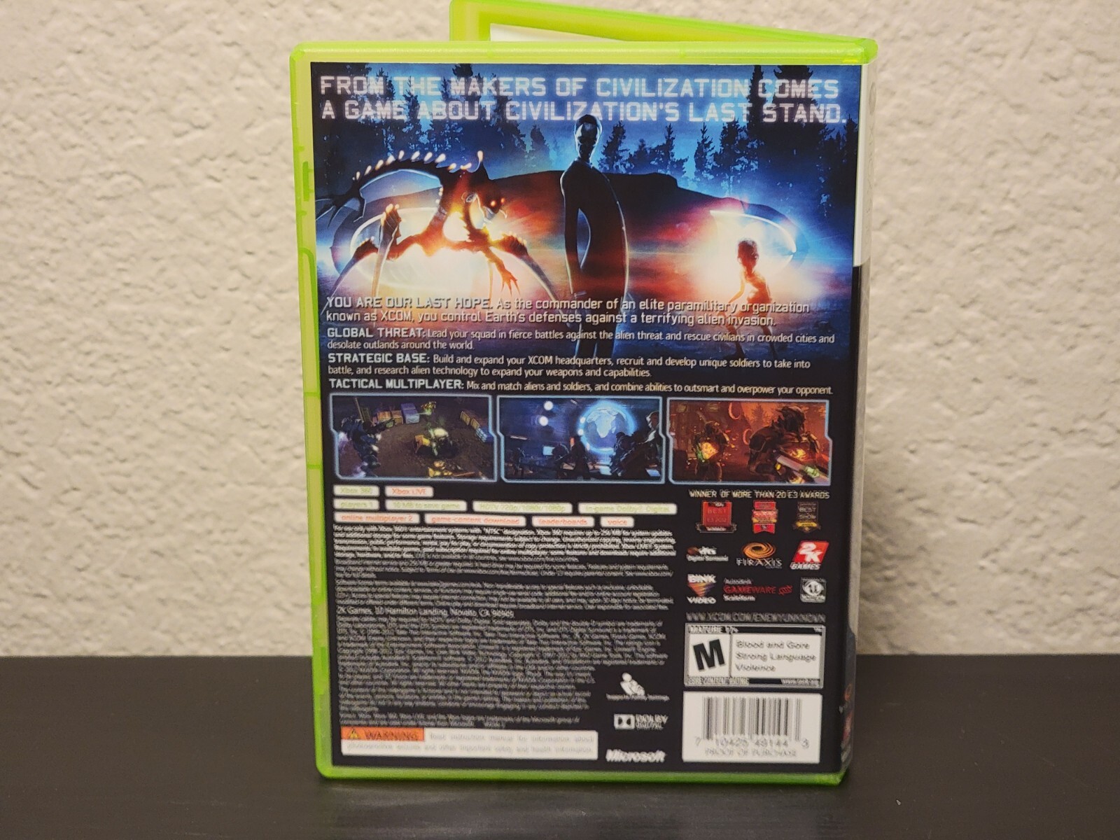 Microsoft Xbox 360 XCOM Enemy Unknown Strategy Game 2012 Complete CIB + Manual