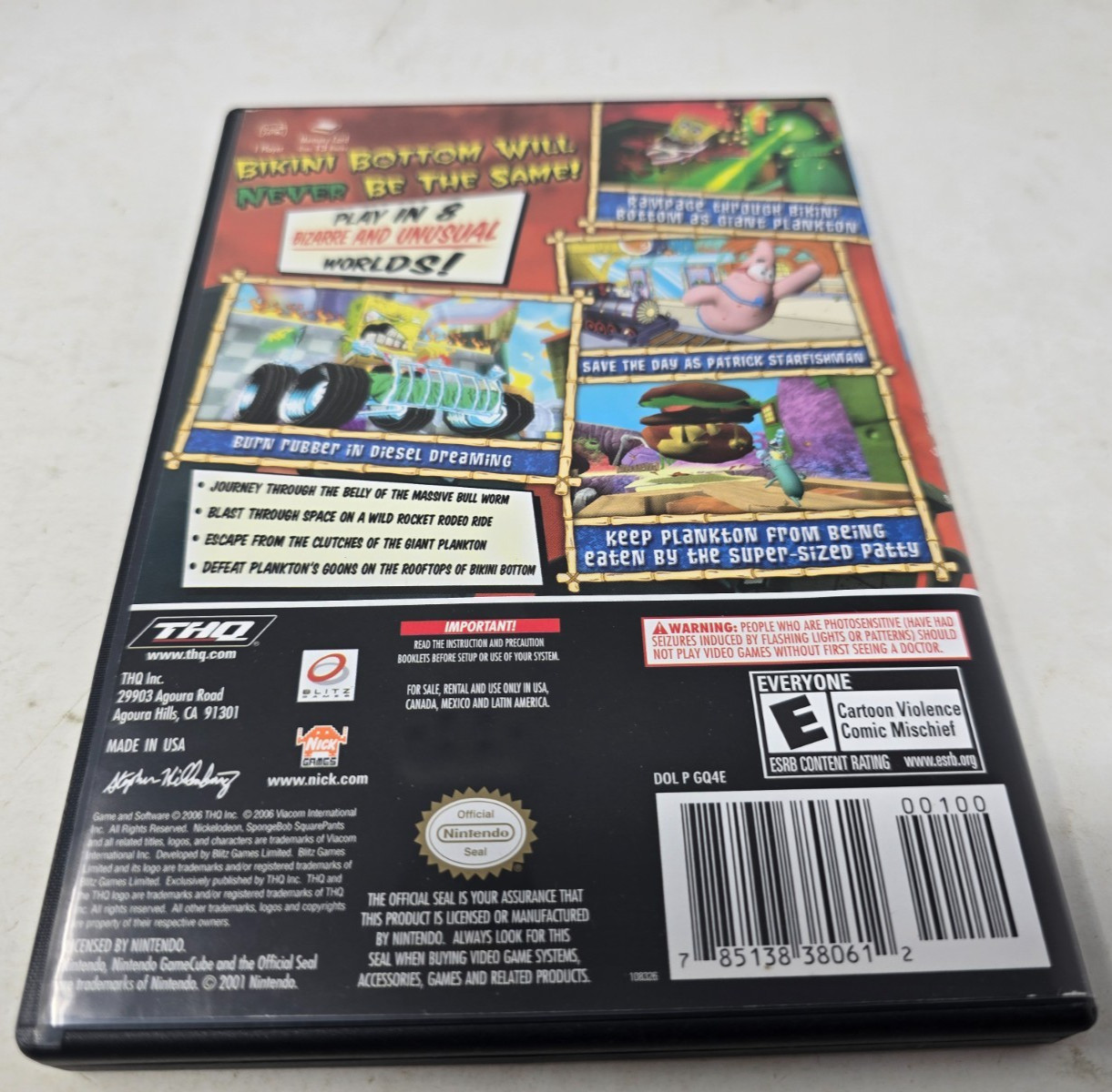 SpongeBob SquarePants: Creature from the Krusty Krab (Nintendo GameCube, 2006)