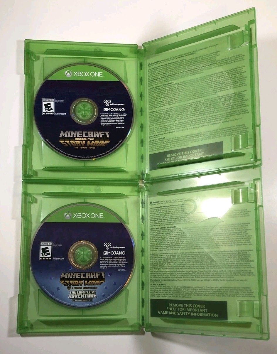 Minecraft Story Mode The Complete Adventure AND Season Two (Microsoft Xbox One)