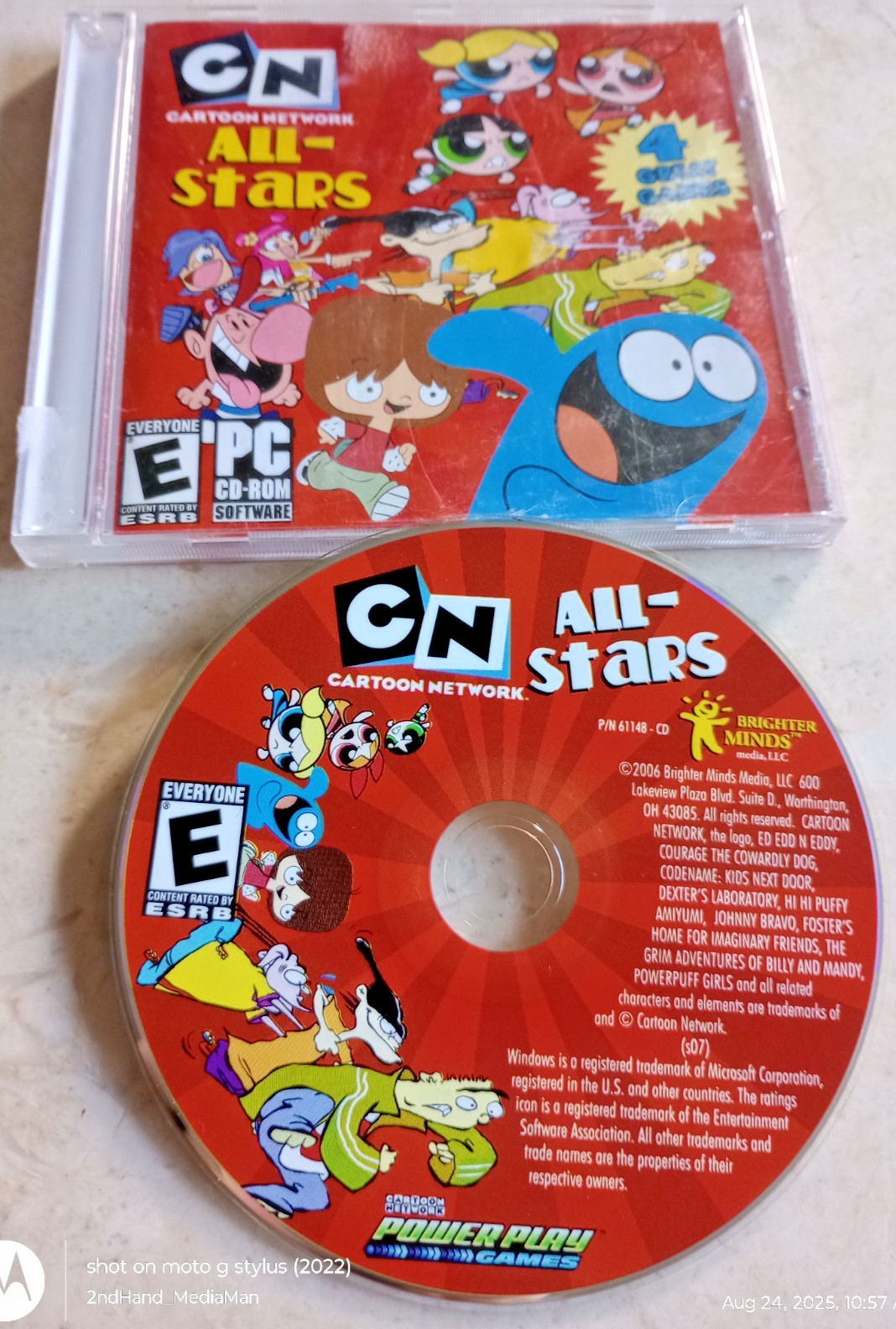 CARTOON NETWORK ALL STARS PC CD ROM DISC VIDEO GAME