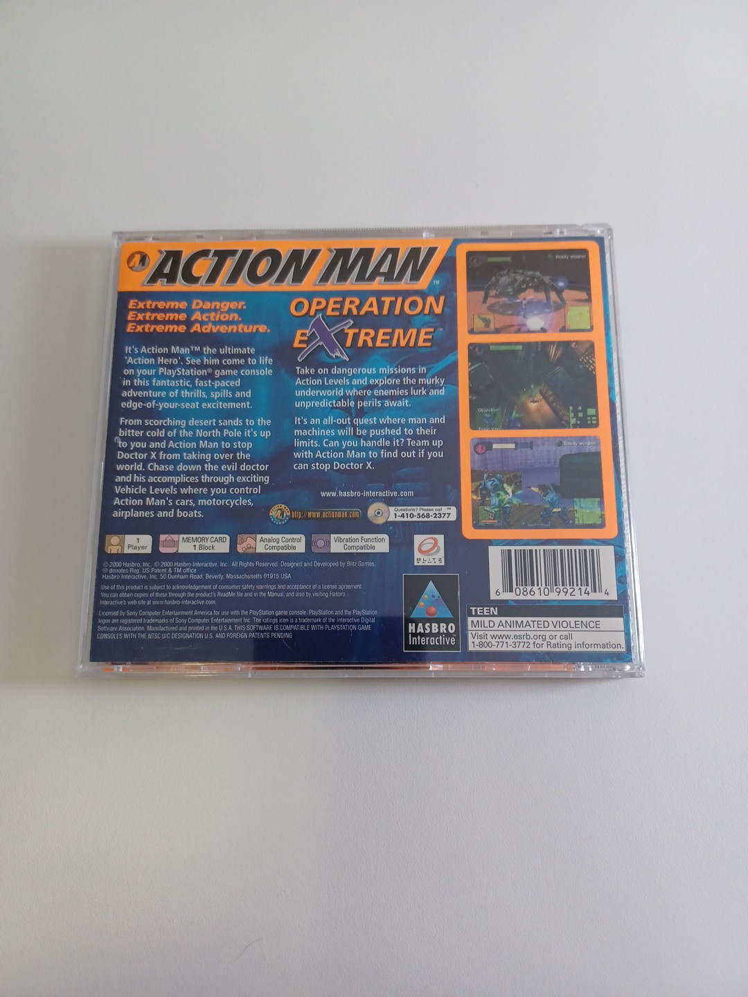 PS1 Action Man: Operation Extreme CIB Tested Working PlayStation 1