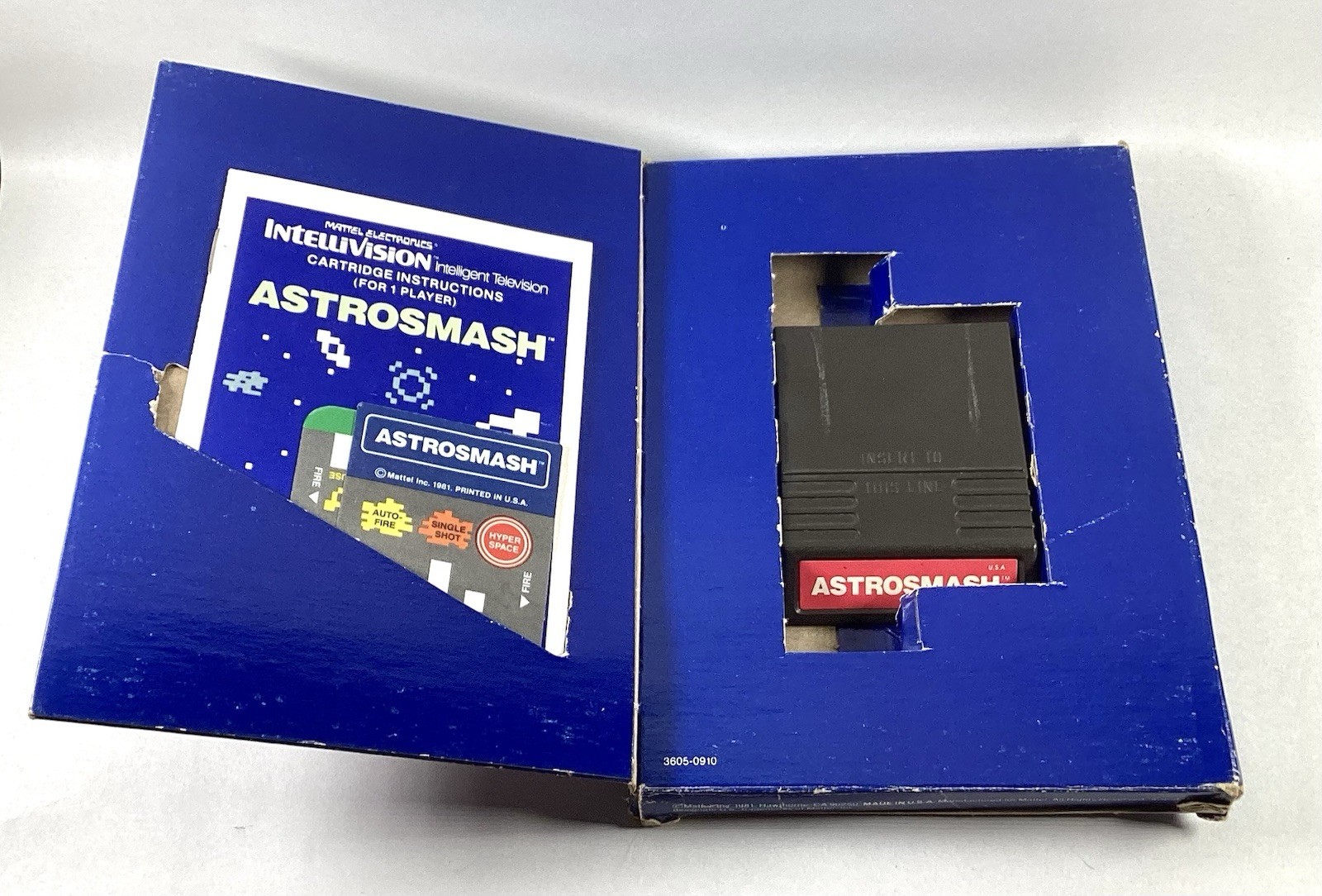 4 Intellivision Games With Rough Boxes With Manuals Overlays