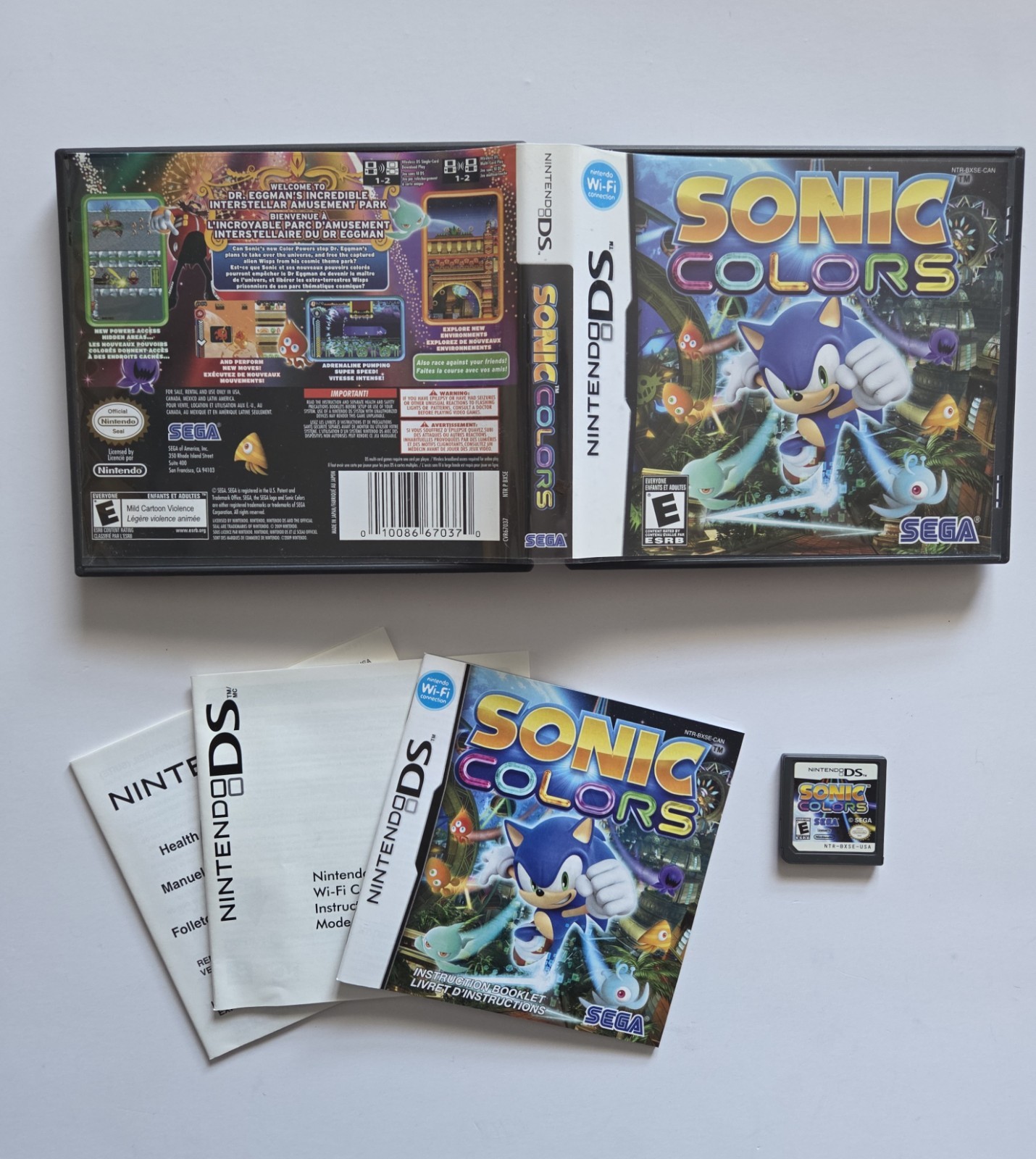 Sonic Colors – Nintendo DS – CIB – Authentic – Tested & Working – SHIPS FAST