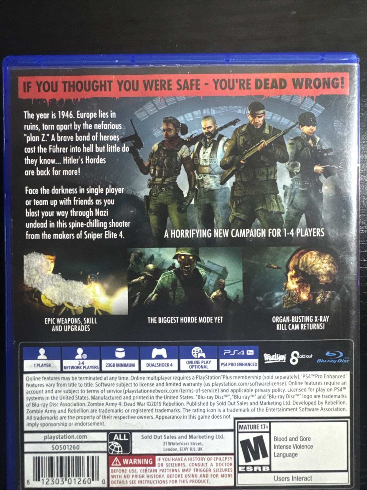 Zombie Army 4 Dead War – Sony PlayStation 4