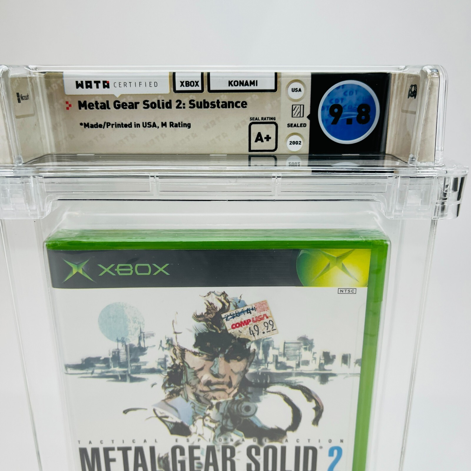 Metal Gear Solid 2: Substance Microsoft XBOX, 2002 Factory Sealed WATA 9.8 A+