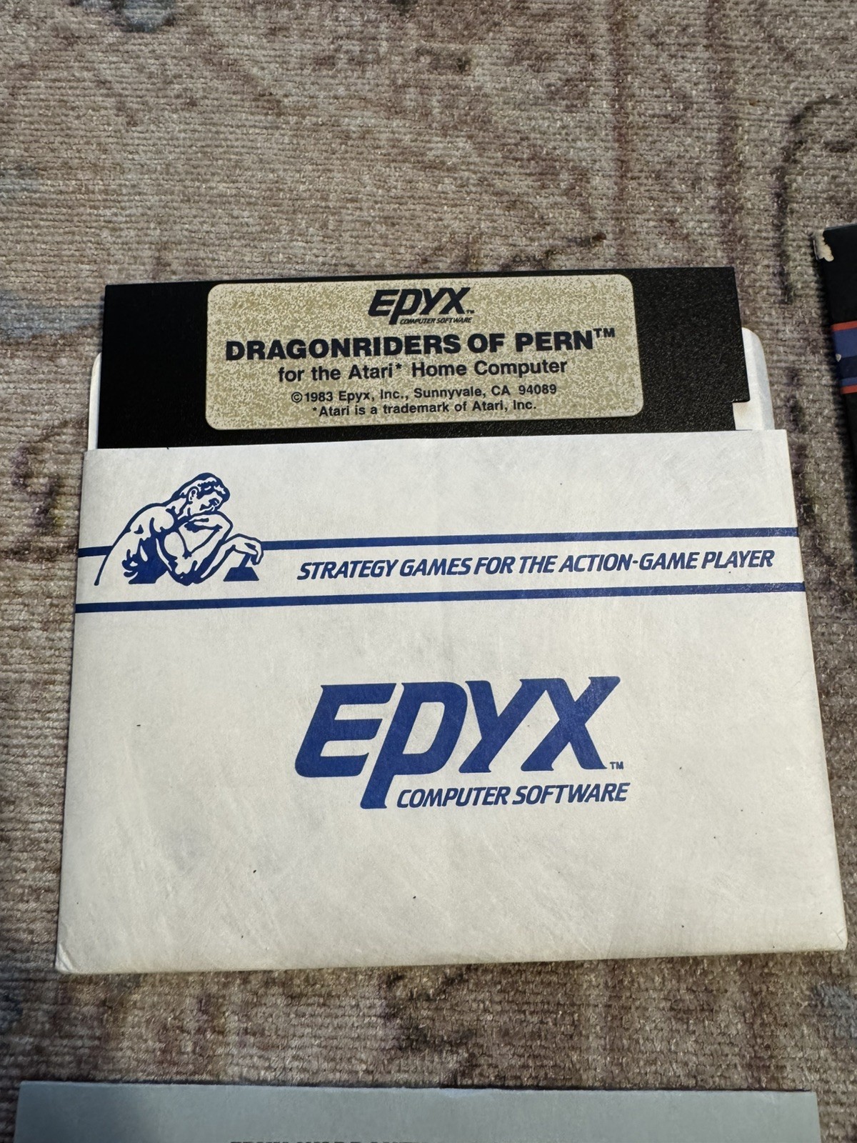 Lot of 2 Dragonriders of Peru and Summer Games EPYX Atari 8 bit Computers
