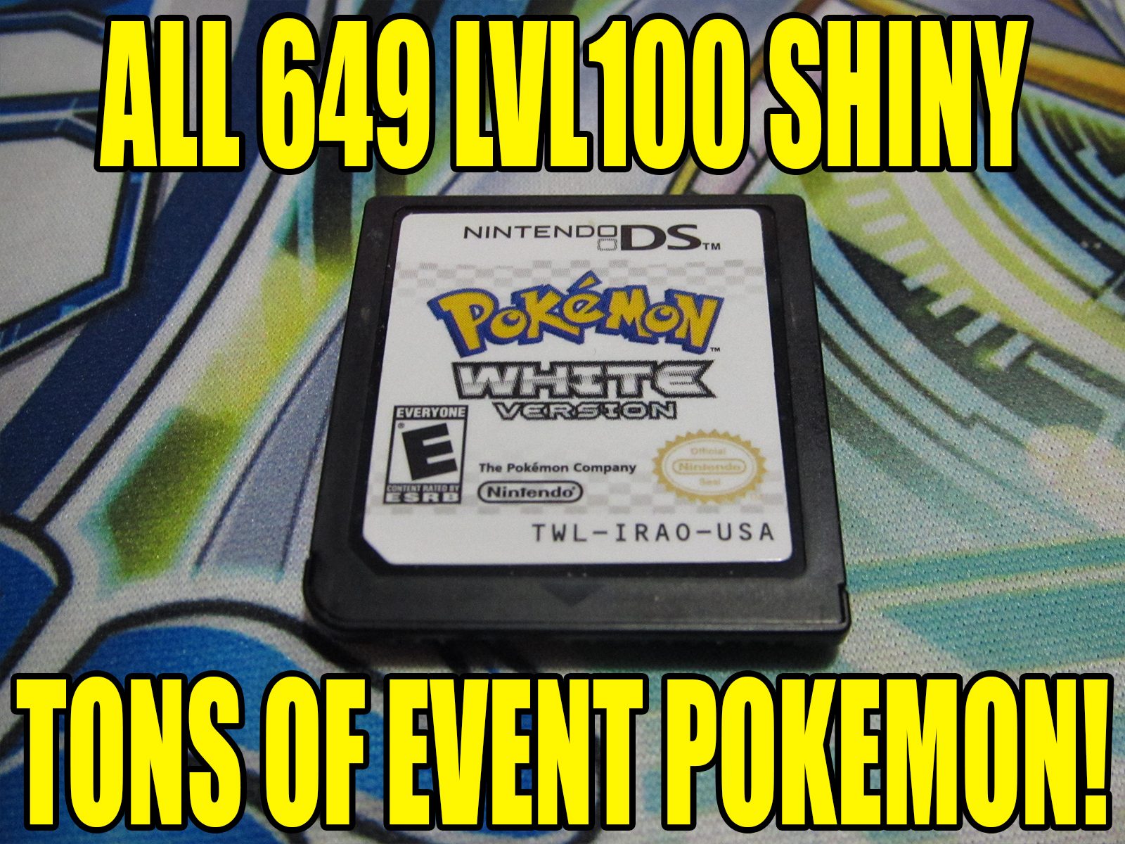 POKEMON WHITE AUTHENTIC All 649 SHINY GAME UNLOCKED EVENT POKEMON!