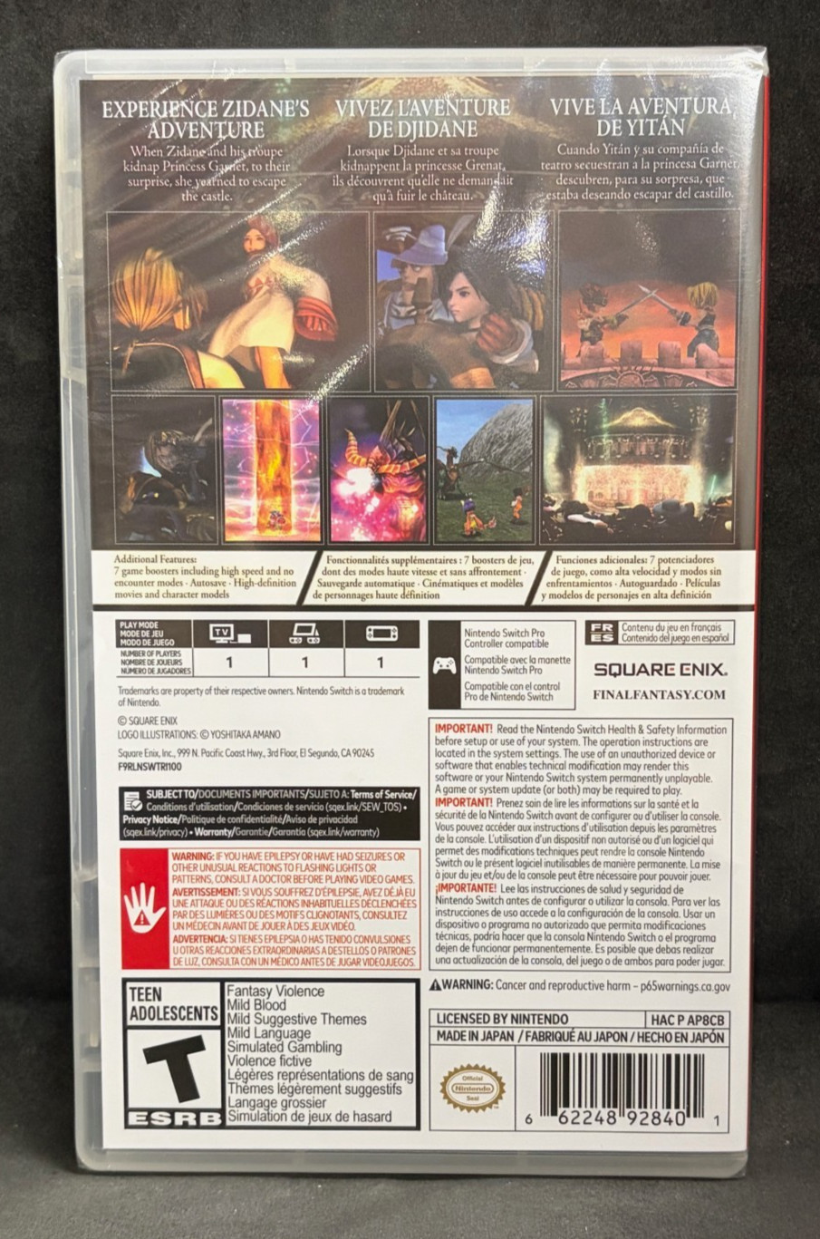 Final Fantasy IX (US Version) (Nintendo Switch) NEW