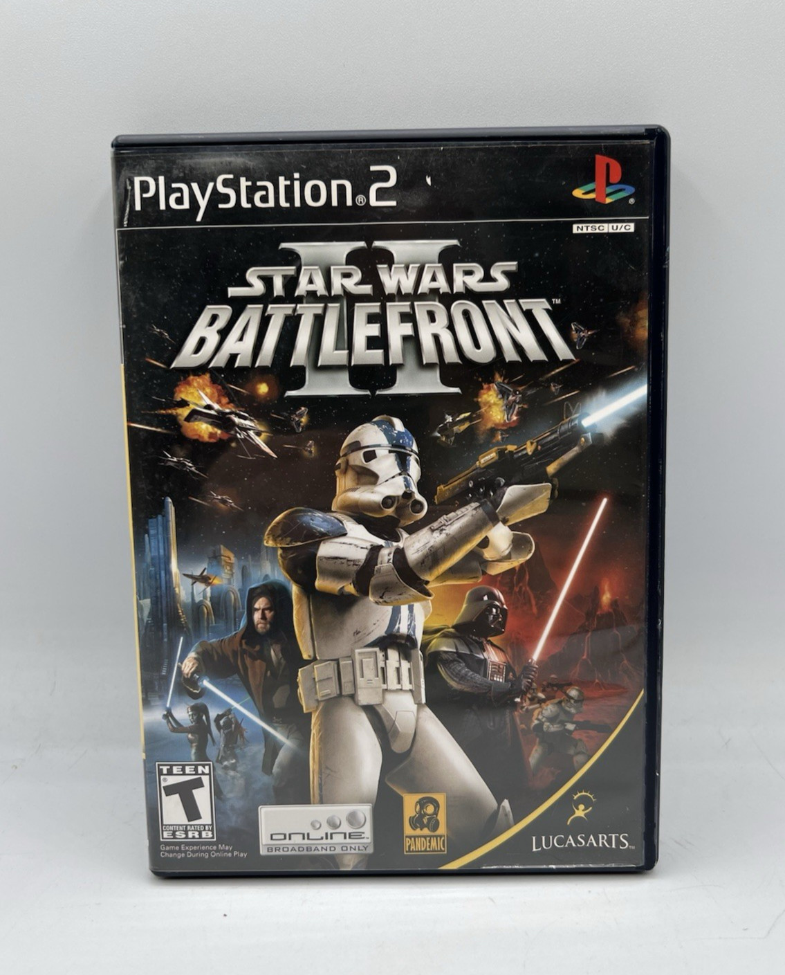 Star Wars Battlefront II PS2 PlayStation 2 Game and Case
