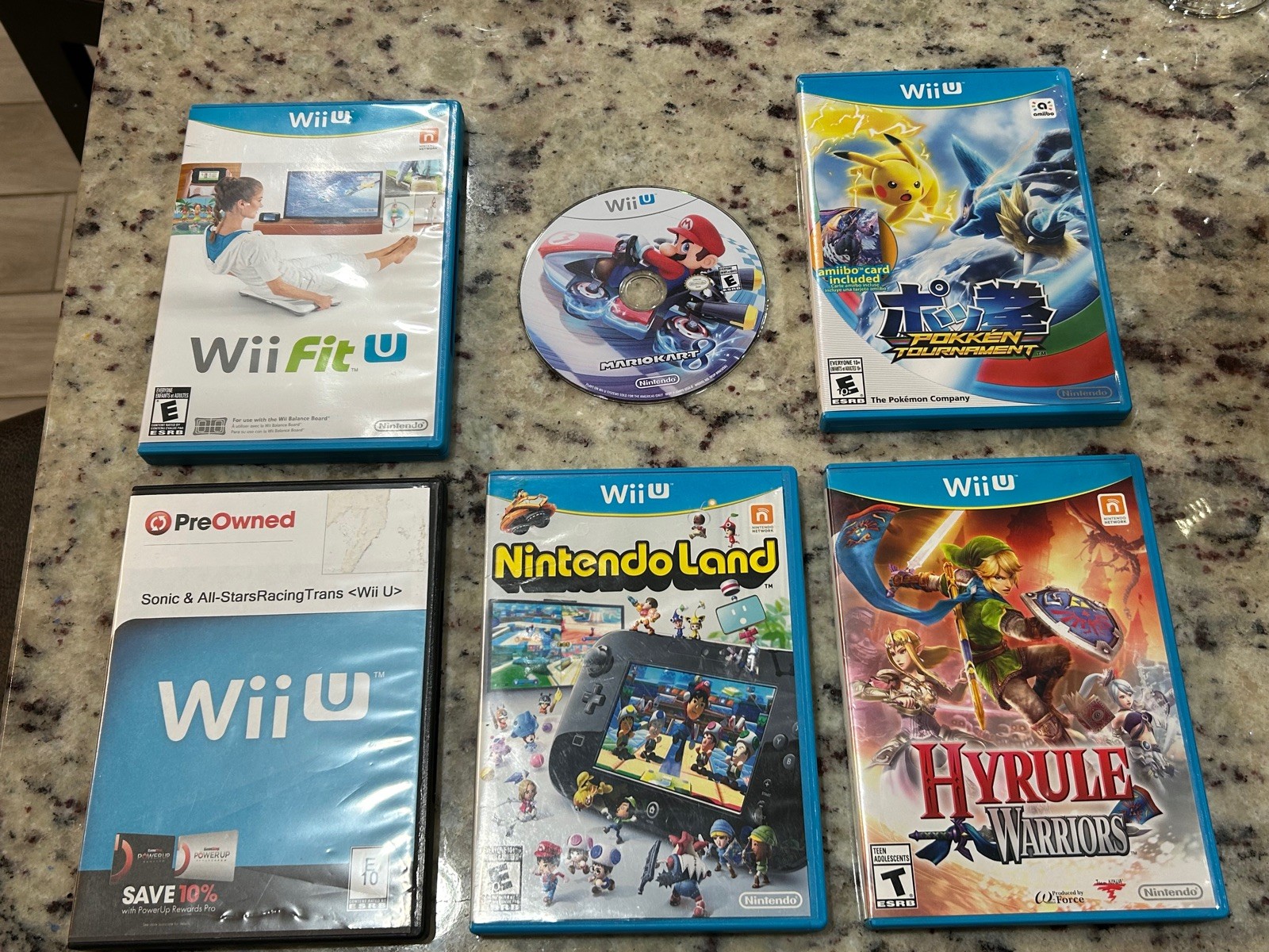 Nintendo Wii U games lot of 6 All Work
