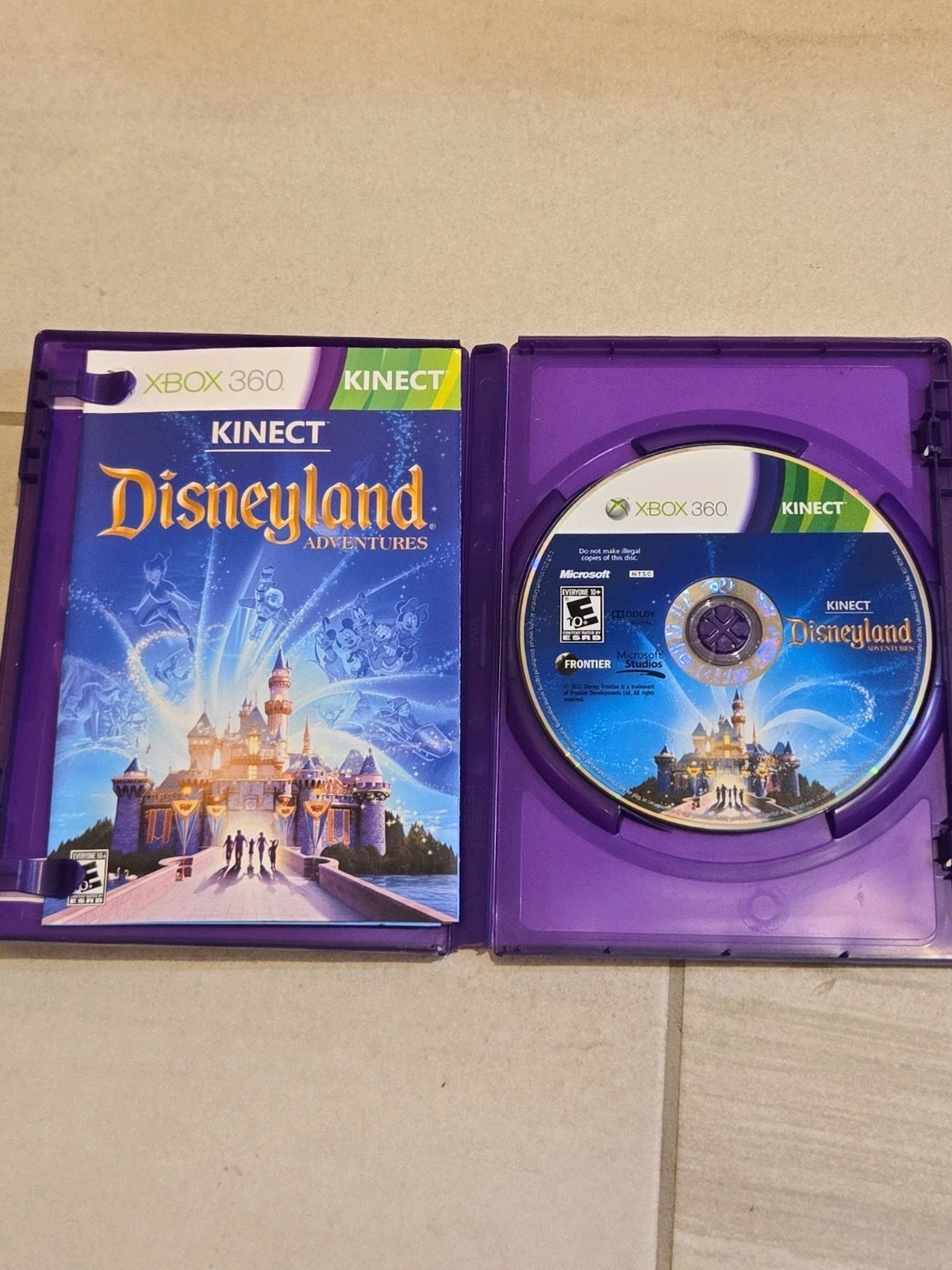 2 xbox 360 kinect games Star Wars And Disneyland Adventures