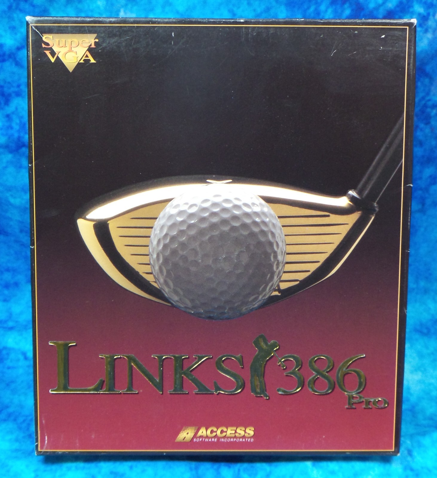 Links 386 Pro PC Game Vintage Big Box 3.5” Floppy MS-DOS 1992 Access