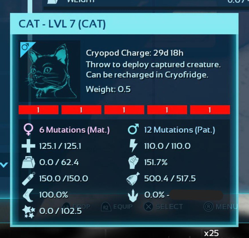 ARK ASCENDED PVE OFFICIAL PAIR CLONE CAT FULL RED ID01 (LOW LEVEL) PC/XBOX/PS5
