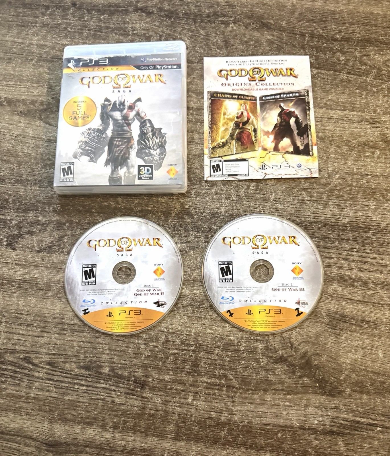 God of War Saga (Sony PlayStation 3, 2012) COMPLETE! Tested & Working!