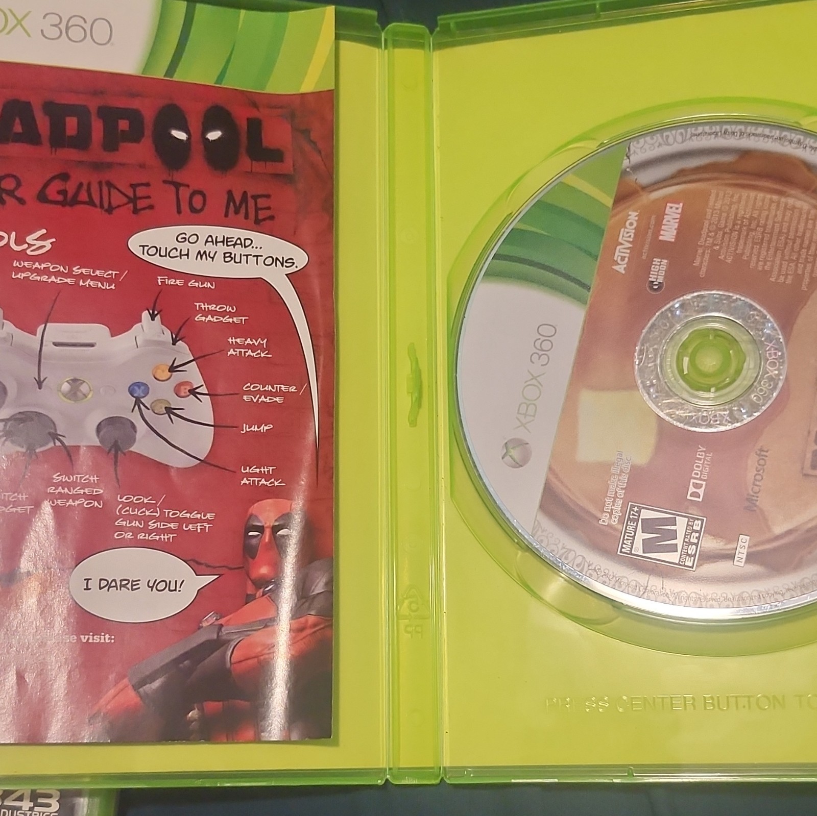 Activision Deadpool Xbox 360 2013 NTSC-U/C (US/Canada) M w/ Manual