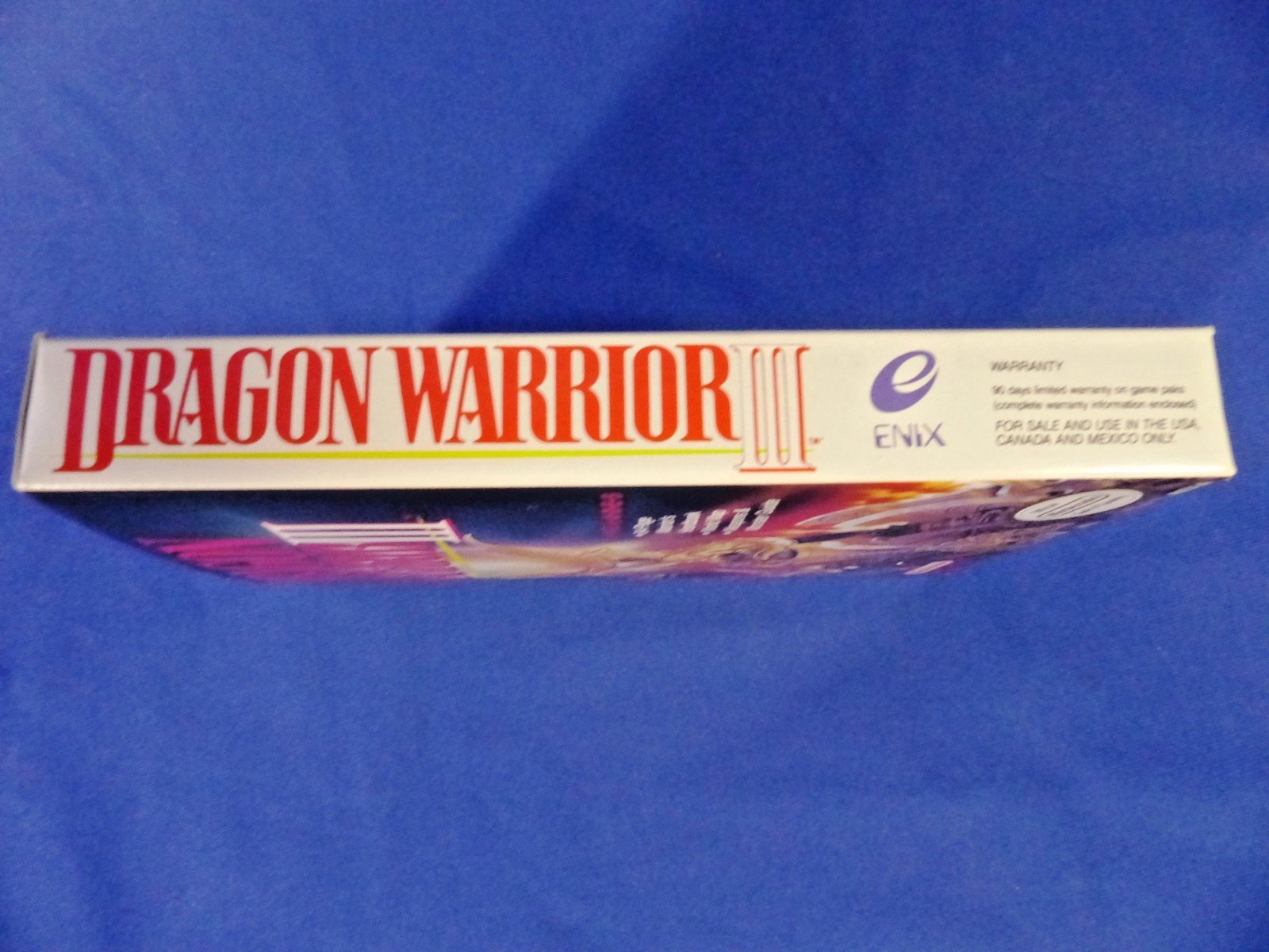 NES Dragon Warrior III – Super Condition – Vintage 1989 – EMPTY BOX