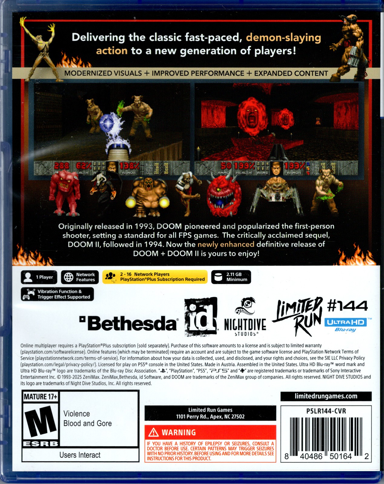 DOOM + DOOM II for PlayStation 5™