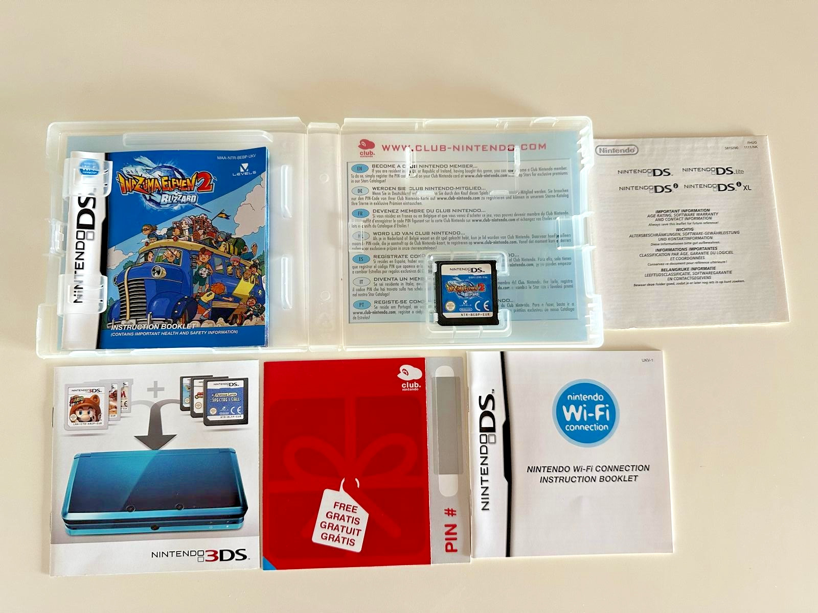 Inazuma Eleven 2 BLIZZARD English UK Nintendo DS CIB FREE REGION