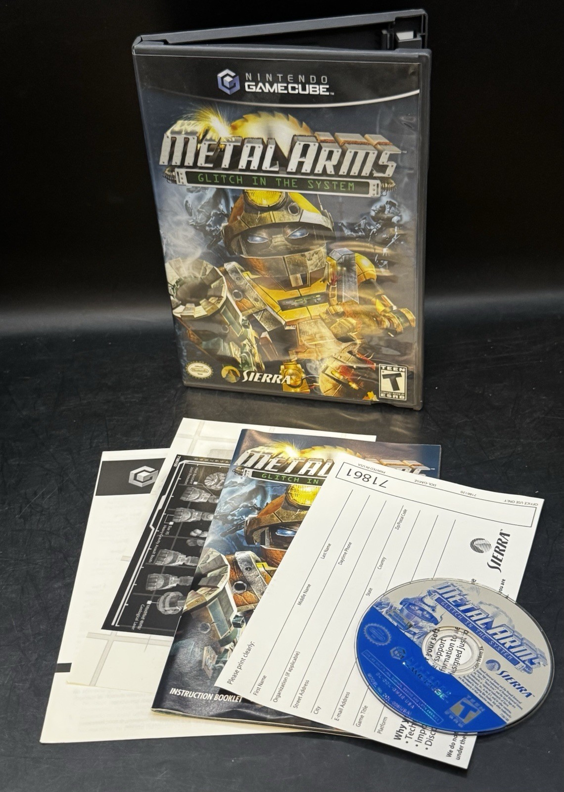 Metal Arms: Glitch in the System / Nintendo GameCube / CIB W Reg / Tested