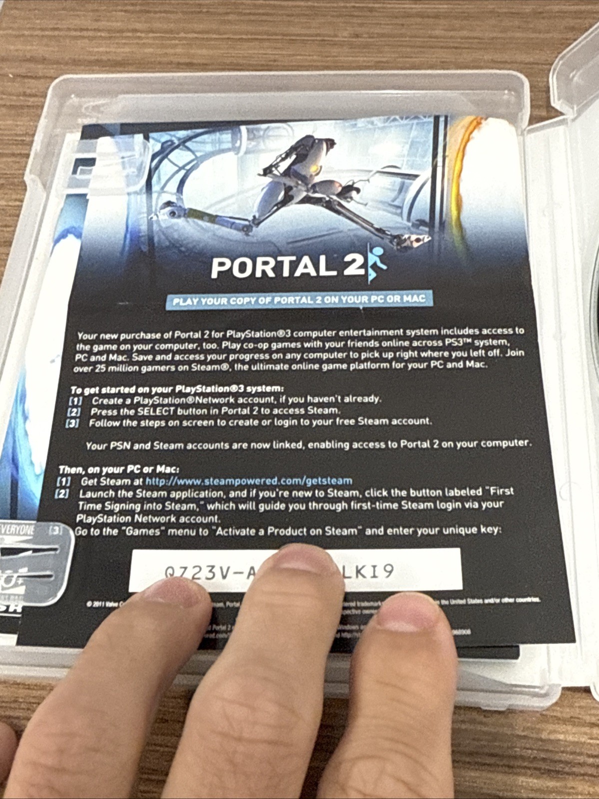 Portal 2 (Sony PlayStation 3, 2011) Complete Excellent Condition