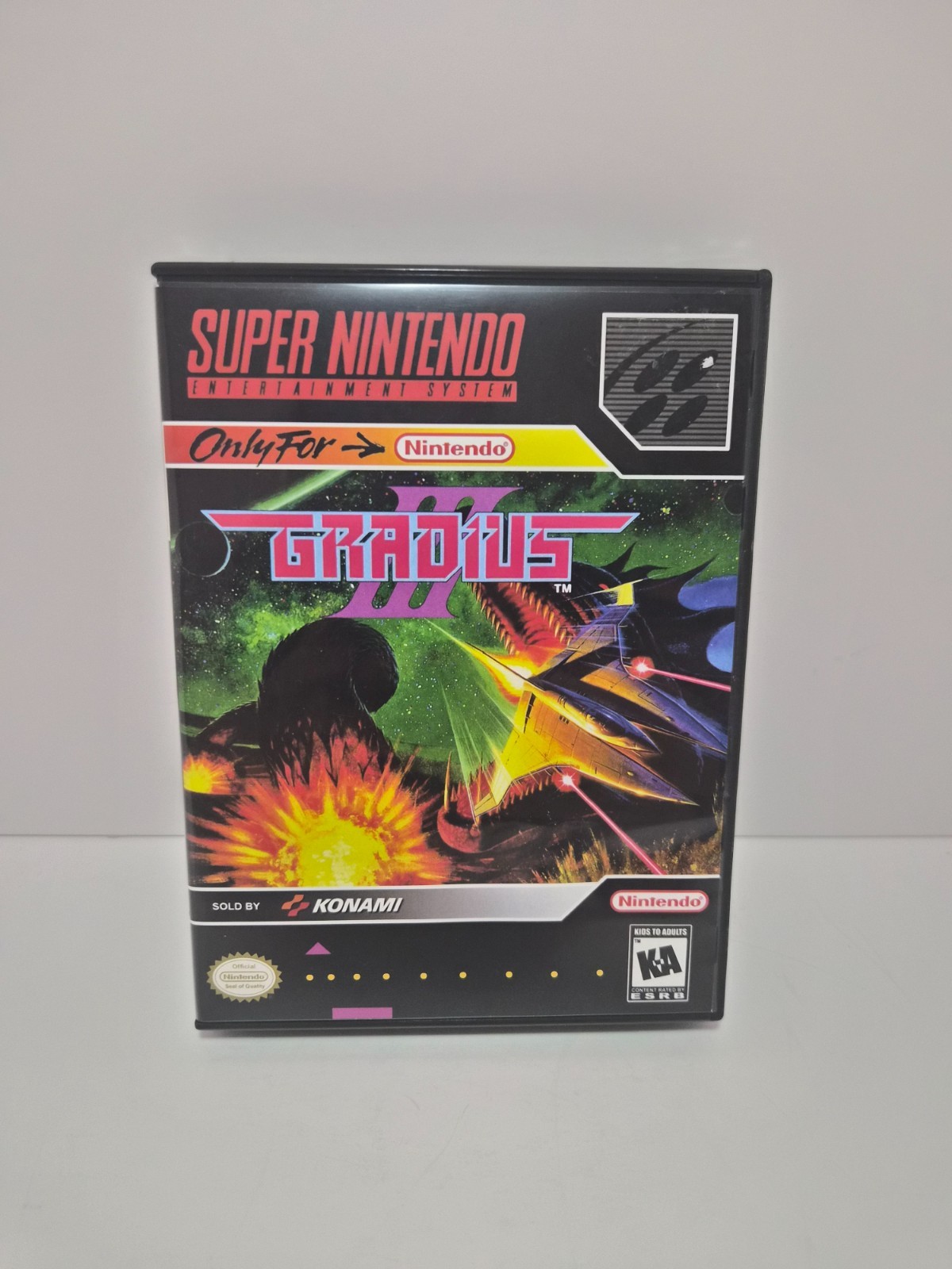 Gradius III Super Nintendo SNES Authentic Cartridge