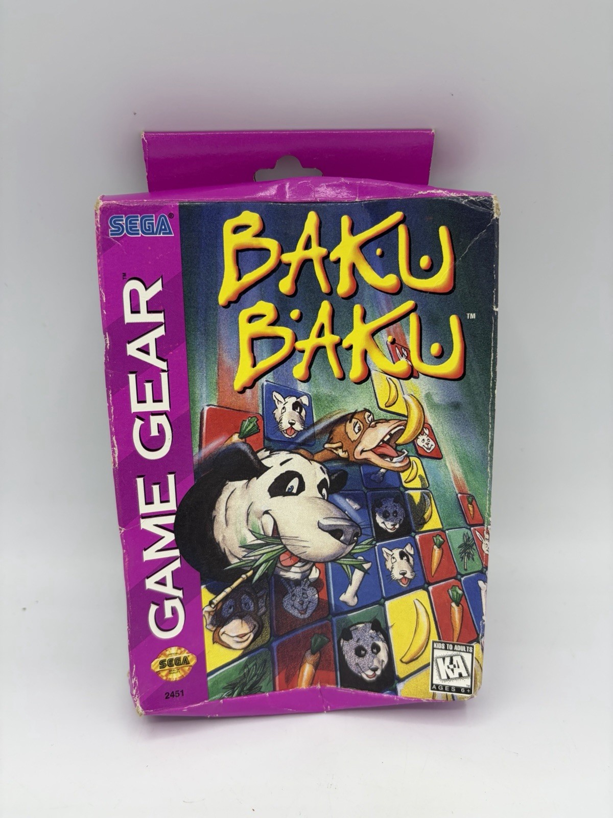 TESTED Sega GAME GEAR Game BAKU BAKU Completed in Box with/Manual CIB