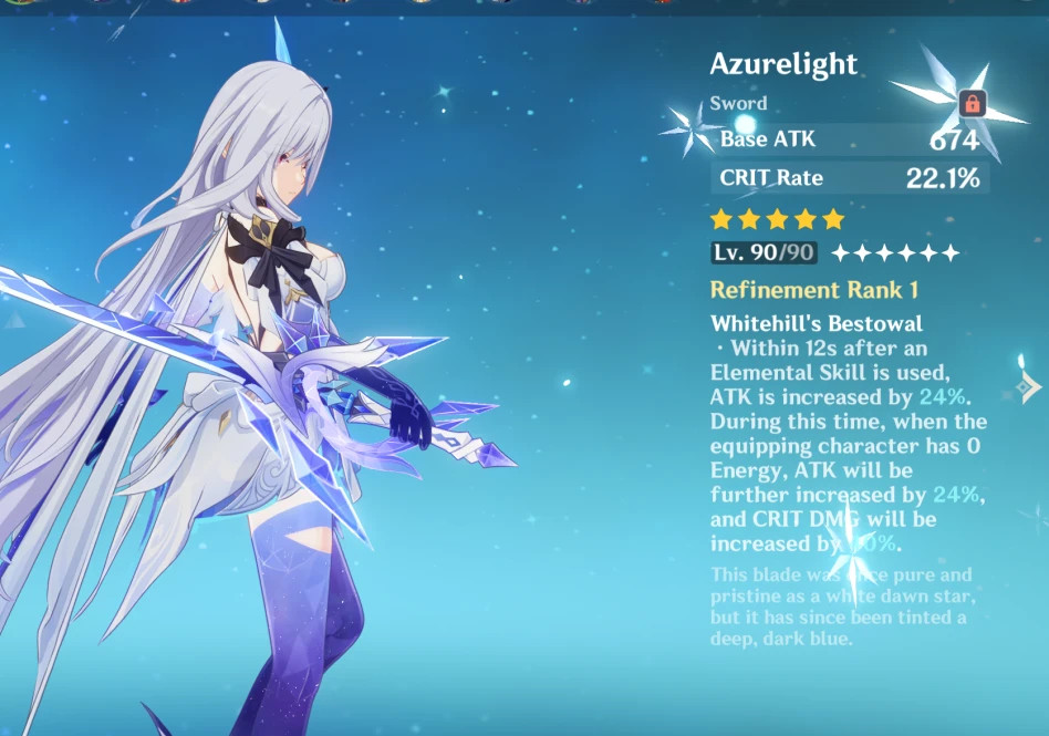 Genshin Impact Account – America Server – AR55 C6-Skirk R1 weapon full team