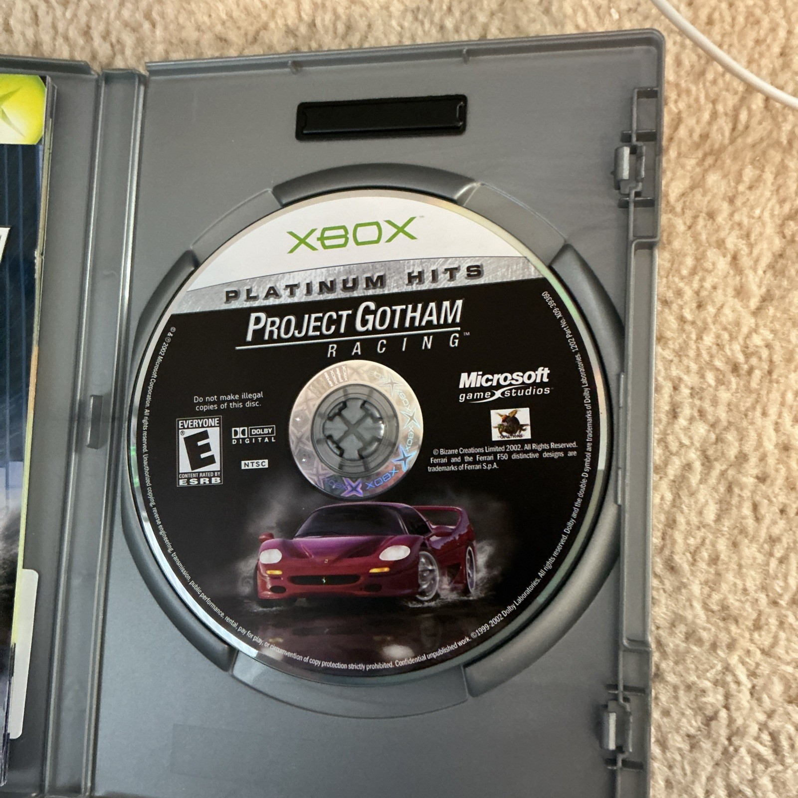 Project Gotham Racing (Microsoft Xbox, 2001) Cib Tested