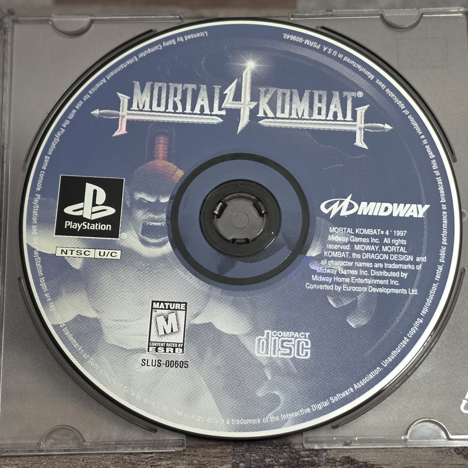 Mortal Kombat 4 – Sony PS1 – Disc Only – Tested & Guaranteed
