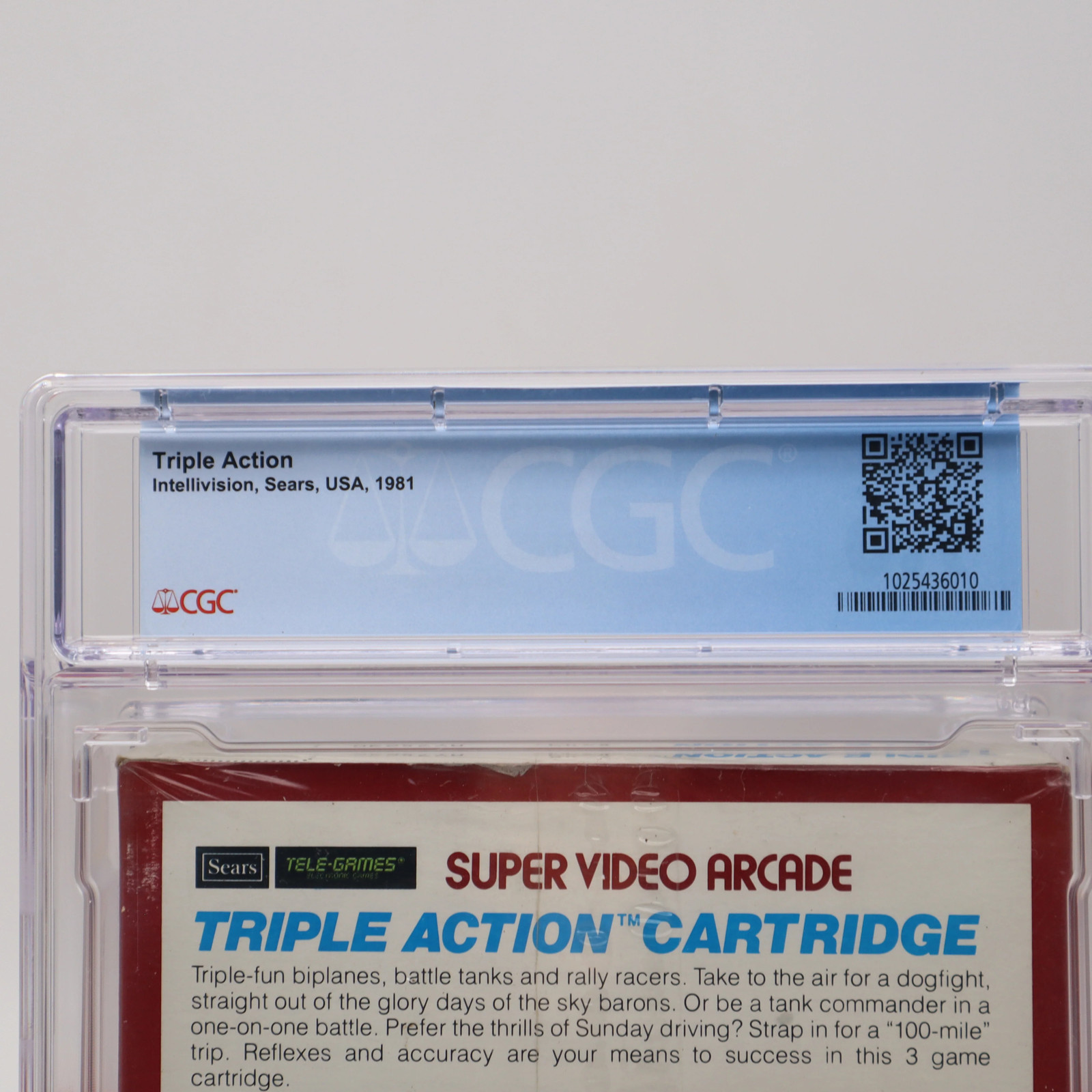 Intellivision SUPER VIDEO ARCADE: TRIPLE ACTION – CGC GRADED 9.6 A++ NEW Sealed!