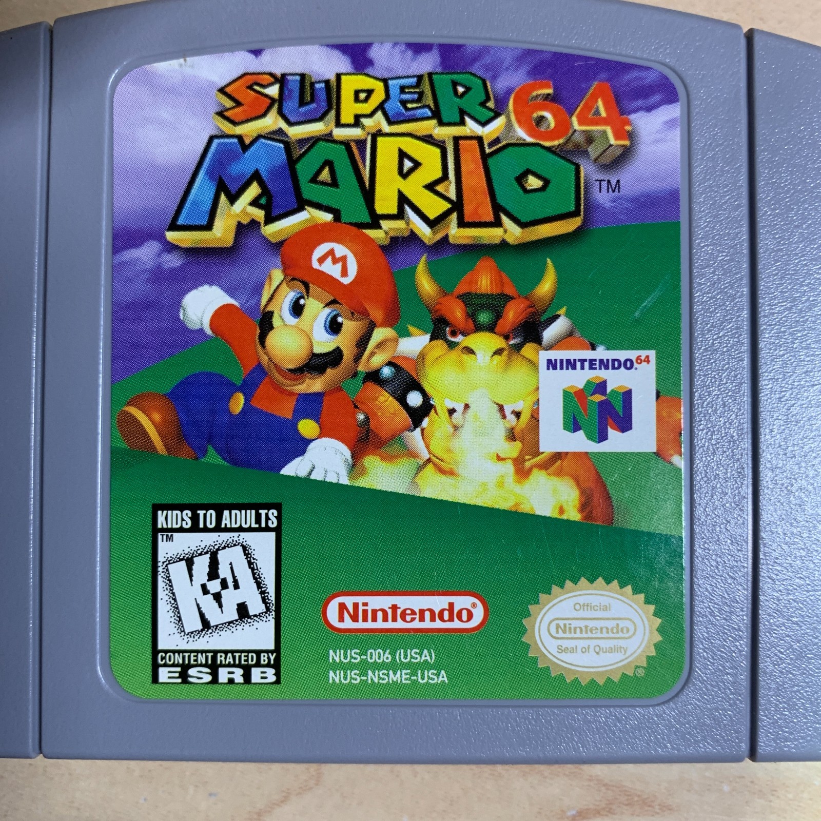 Super Mario 64 N64 Authentic OEM Tested Minty Clean Working Cart Nintendo