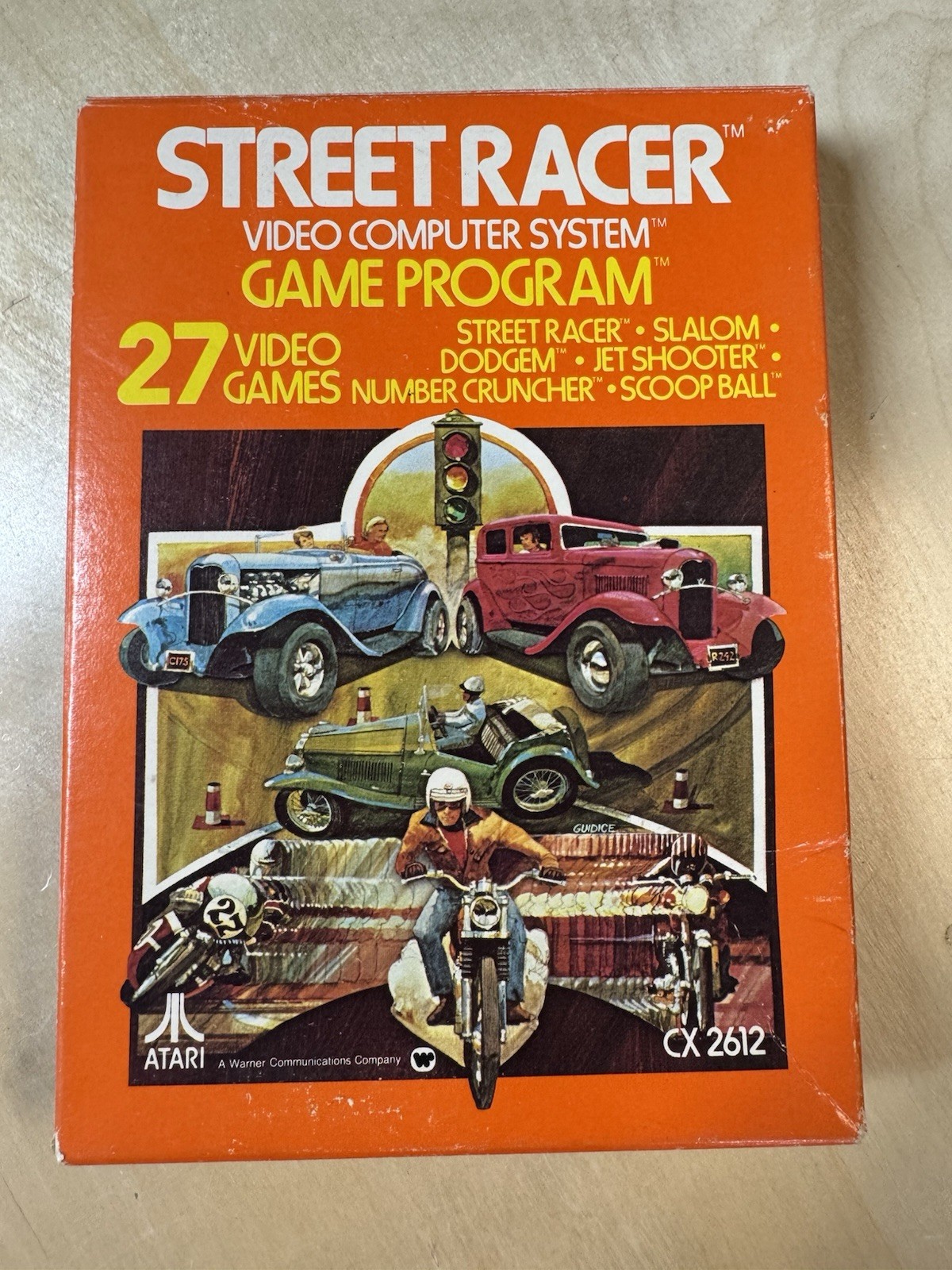 Street Racer W/ Box + Manual Atari 2600 1978 Vintage CIB