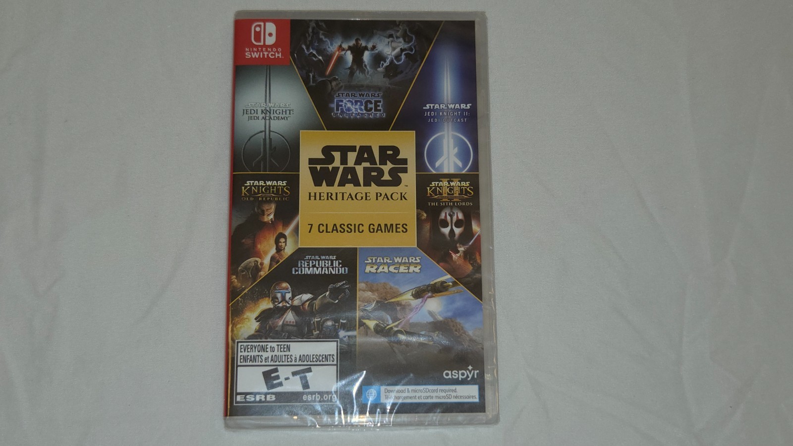 Star Wars Heritage Pack (Nintendo Switch, 2023) – Factory Sealed – 7 Games