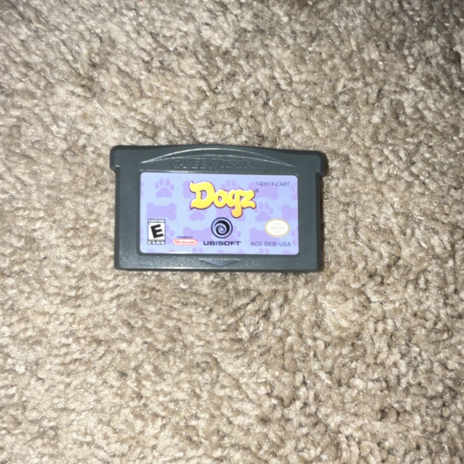 Ubisoft Dogz Nintendo Game Boy Advance 2004 Cartridge Simulation Virtual Pet