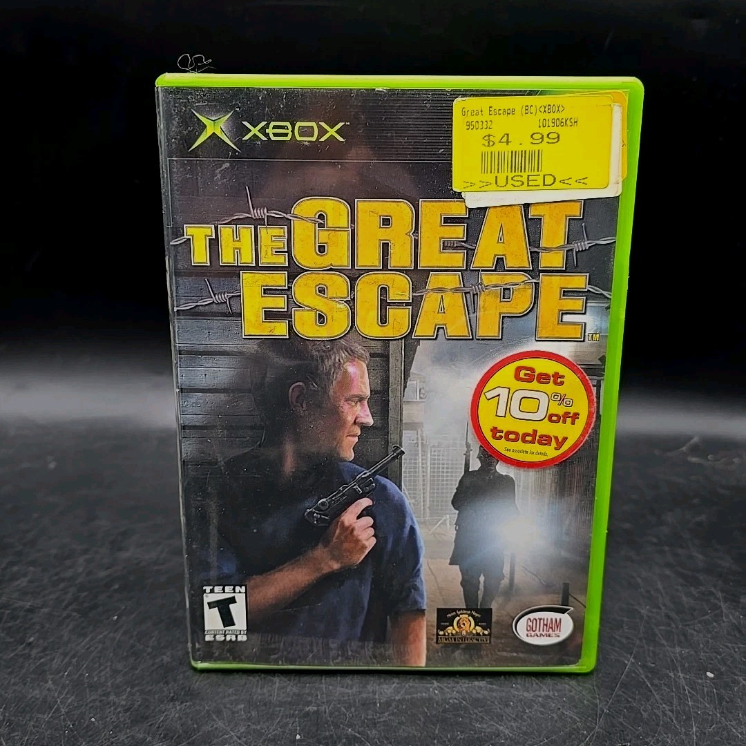Great Escape (Microsoft Xbox, 2003) Complete w/ Manual