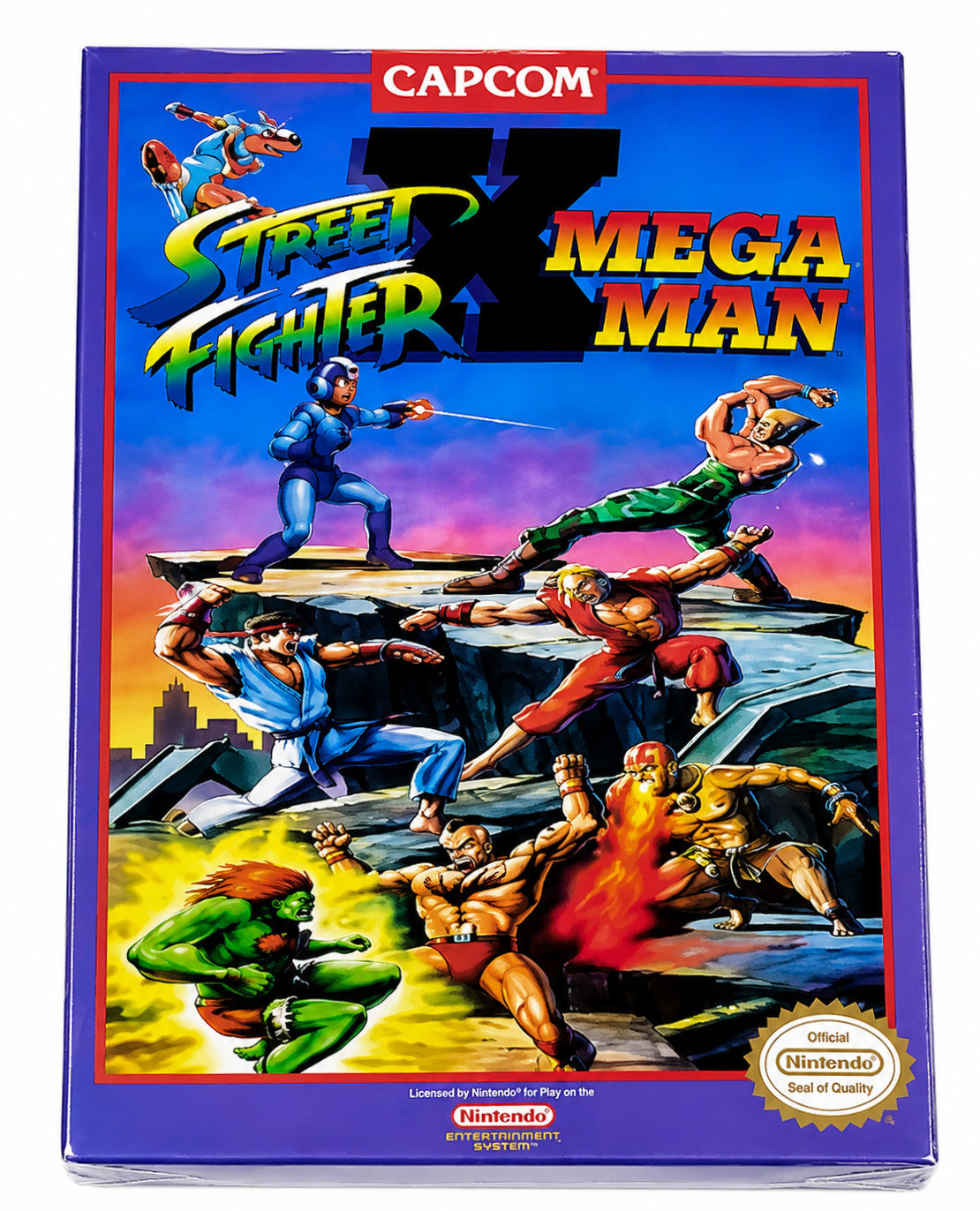Street Fighter x Mega Man Press Kit Capcom Release NES Nintendo Sealed