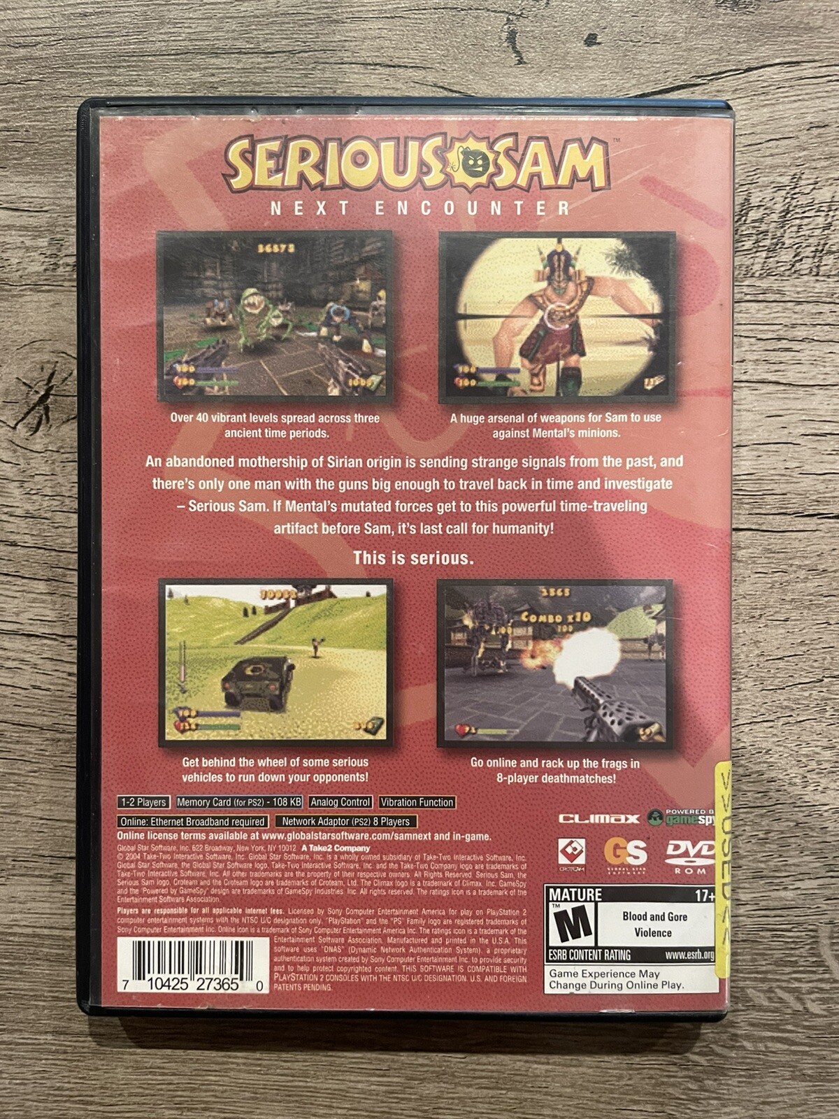 Serious Sam: The Next Encounter; Boxed (Sony PlayStation 2, 2004)