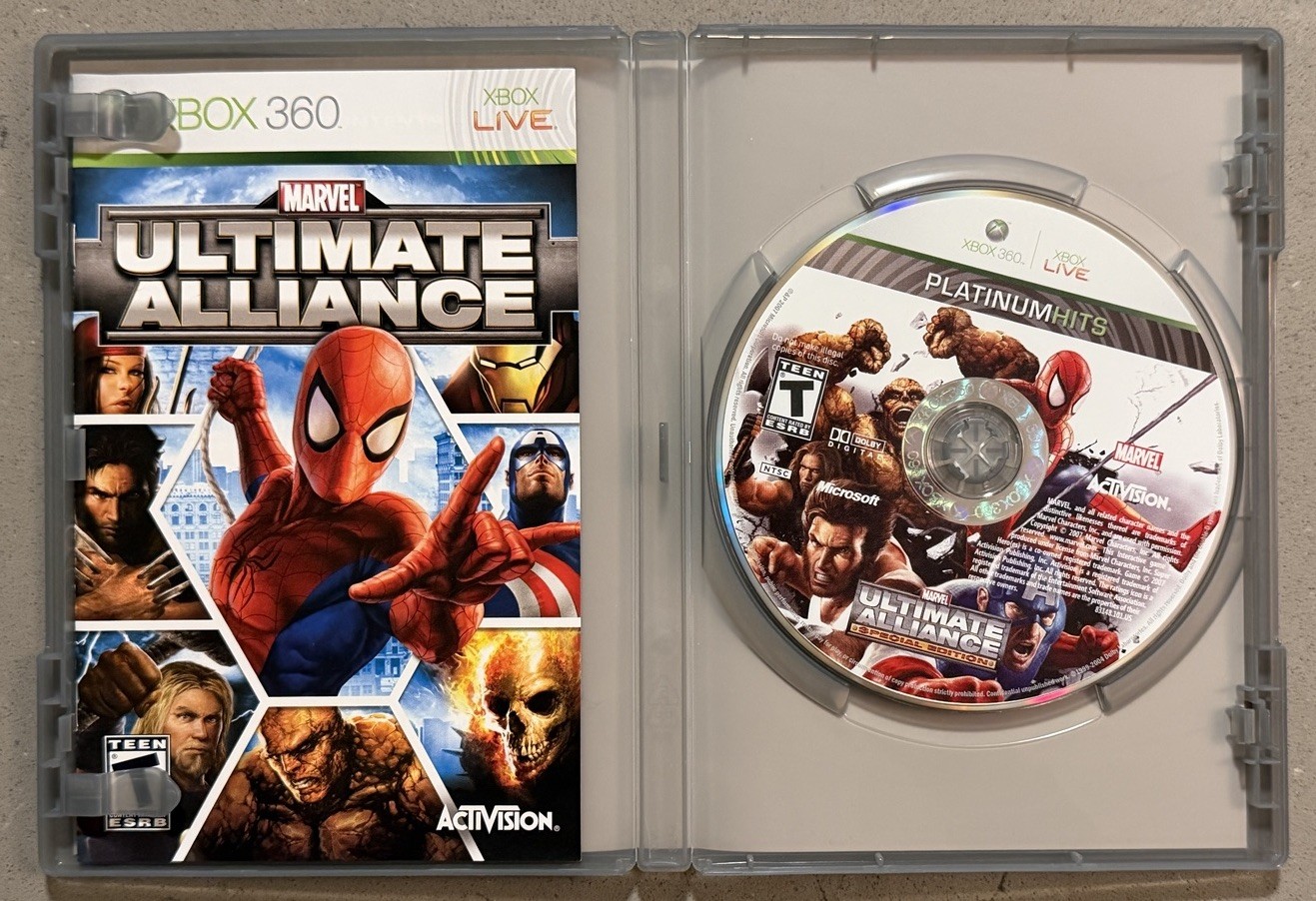 Marvel: Ultimate Alliance – Special Edition – Platinum Hits Xbox 360 – No Bonus